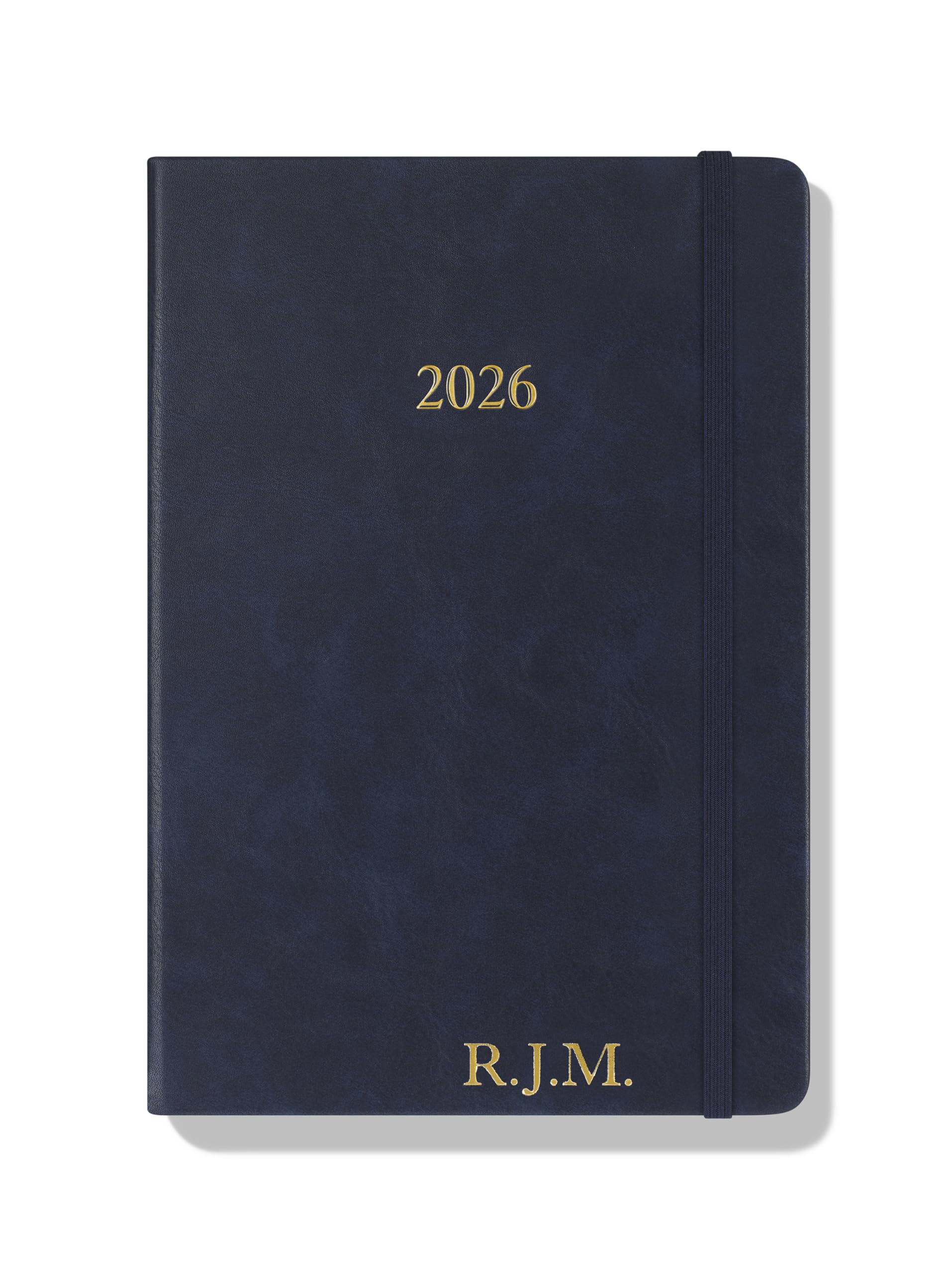 Wykeham's Executive 2026 Daily Journal Planner – US Public Holidays & Format – Customization Available (Brown, 6" x 4.5")