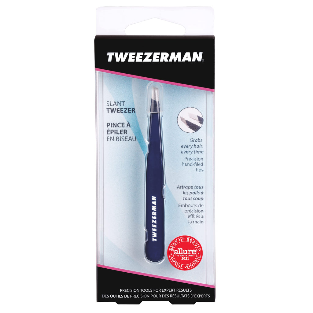 Tweezerman Exclusive 40th Birthday Slant Tweezer - Hair Removal Tweezers, Stainless Steel
