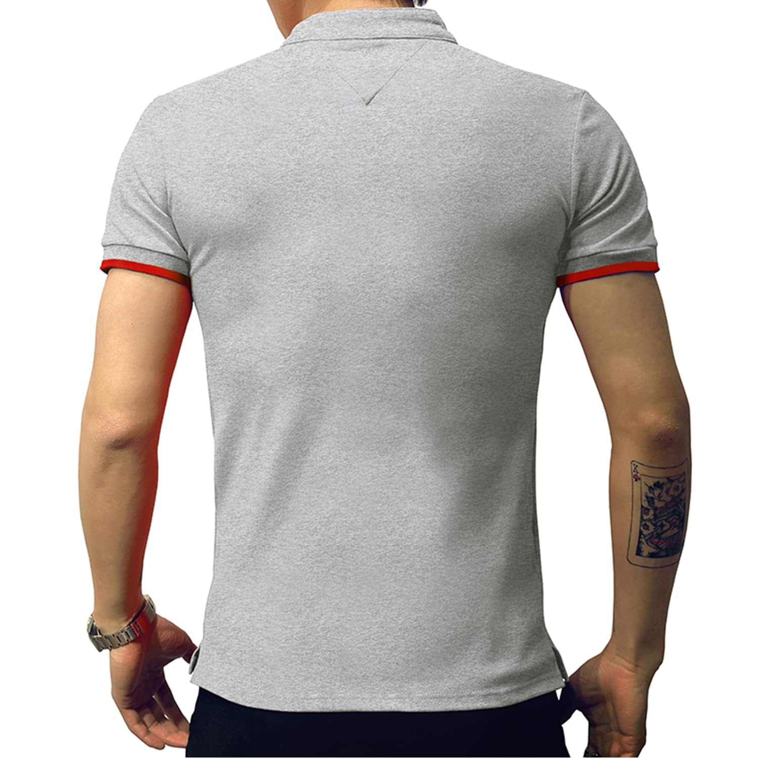 LOGEEYAR Mens Fashion Polo Henley Shirts Short/Long Sleeve Casual T-Shirts Slim Fit Cotton Polo Shirts for Men