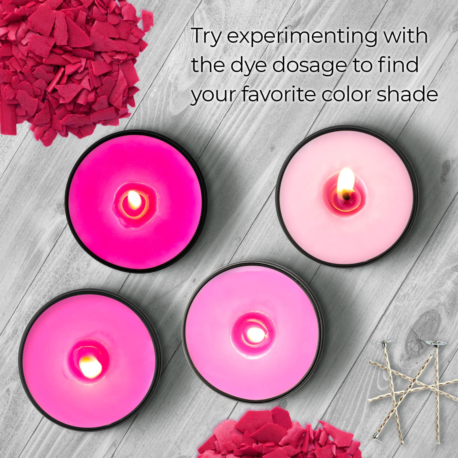 Liquid Candle Wax Dye for Soy Candle Making - 16 Popular Candle Dye Coloring Set - Premium Liquid Candle Wax Coloring - Highly Concentrated Candle Colors