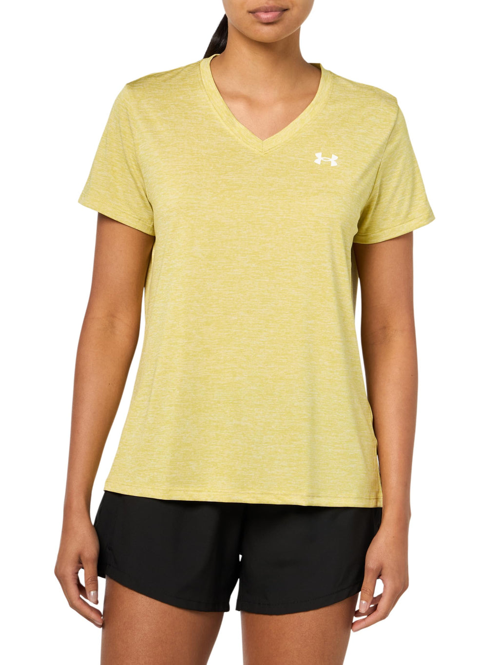 Under Armour Women's Tech Twist V Neck Short Sleeve T-Shirt