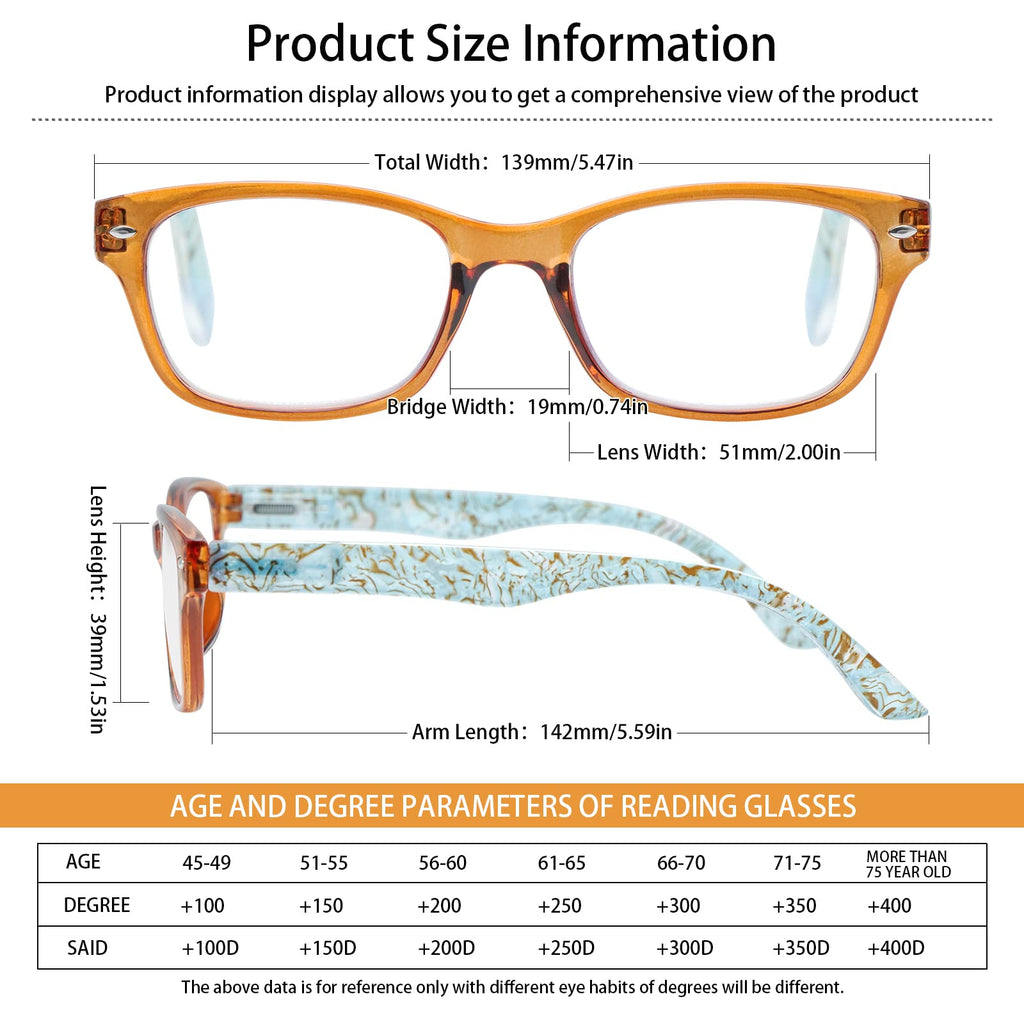 SIGVAN Reading Glasses 5 Packs Blue Light Blocking Eyeglasses Quality Spring Hinge Colorful Computer Readers for Women Men