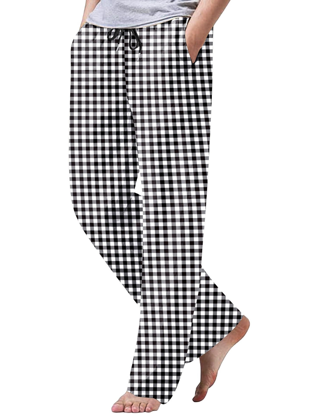 iWoo Linen Pants Men Casual 2025 Summer Beach Elastic Drawstring Waist Yoga Pants Travel Baggy Work Pant Pajama