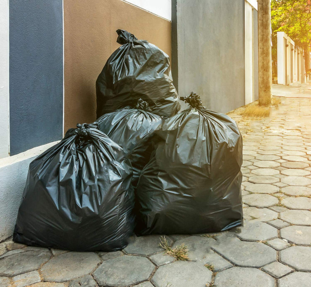 Tasker 44-45 Gallon Trash Bags Heavy Duty, (Value 100 Bags w/Ties) Extra Large Black Trash Bags - 39 Gallon - 40 Gallon - 42 Gallon - 45 Gallon - Large Black Garbage Bags Heavy Duty