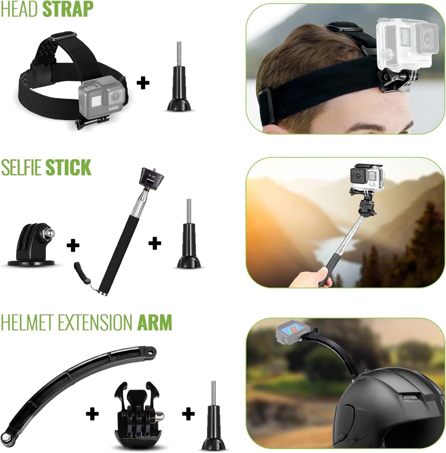 GoPro HERO13 Black Creator Edition - Includes Volta (Battery Grip, Tripod, Remote), Media Mod, Light Mod, Waterproof Action Camera + 64GB Card, 50 Piece Accessory Kit and 2 Extra Batteries