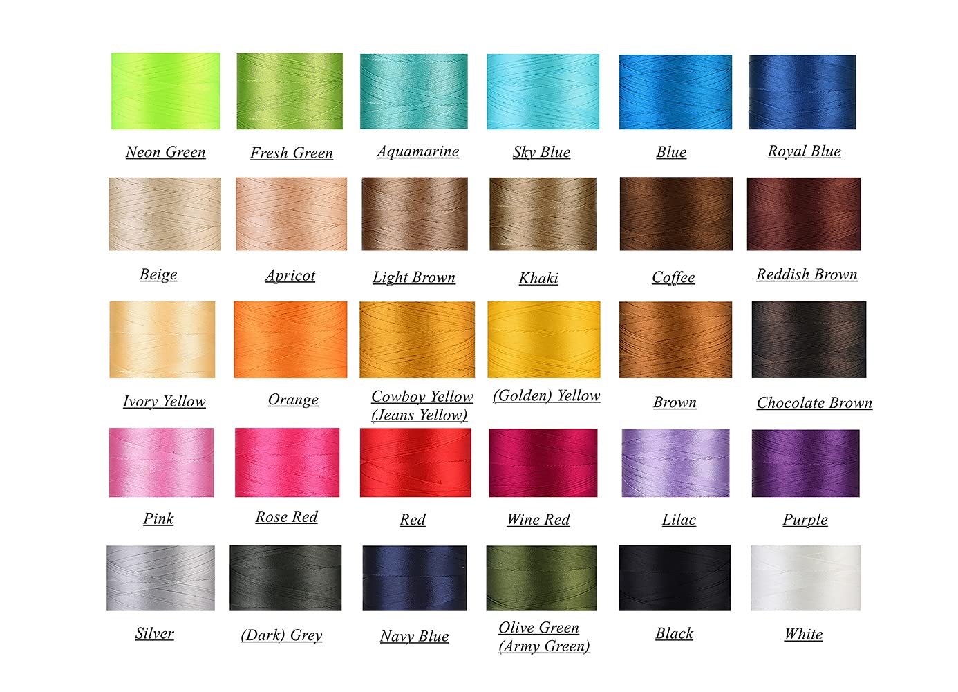 Selric UV Resistant High Strength Polyester Thread #69 T70 Size 210D/3 for Upholstery, Outdoor Market, Drapery, Beading, Purses, Leather （(Light) Yellow）