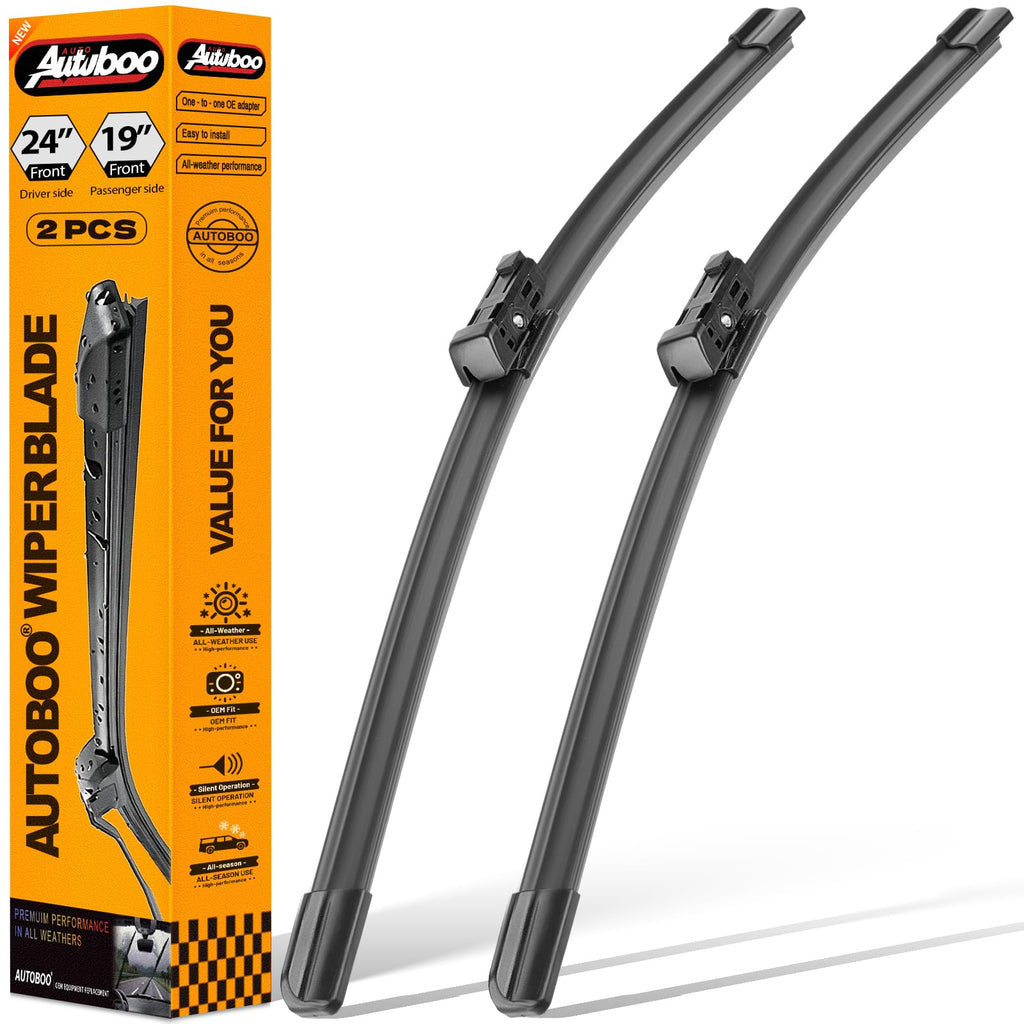 OEM Windshield Wiper Blades Replacement for Chevy Silverado Avalanche Tahoe Suburban 2007–2013, GMC Sierra Yukon 2008–2013, Cadillac Escalade ESV EXT 22" + 22", OE Style Beam Wipers Set of 2