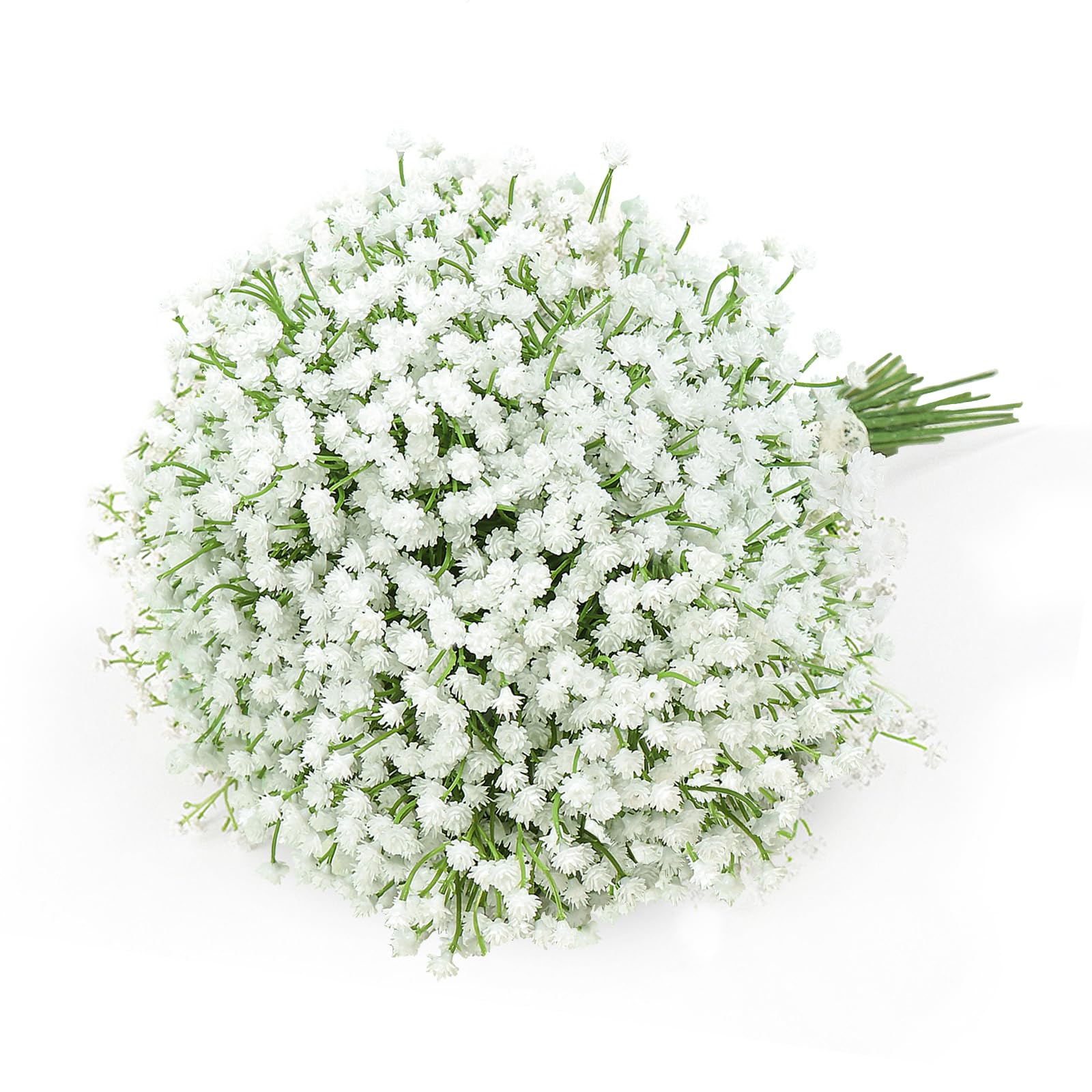 15 PCS Babys Breath Artificial Flowers Fake Babys Breath Flowers Artificial Bulk Blue Gypsophila Bouquets Real Touch Faux Flowers for Wedding Floral Arrangement Party Home Decoration
