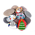 River Rocks for Painting 10 Pcs Large 2-3 Inch Flat Smooth Painting Stones Craft Rock to Paint for Kids Crafts Painting Bulk