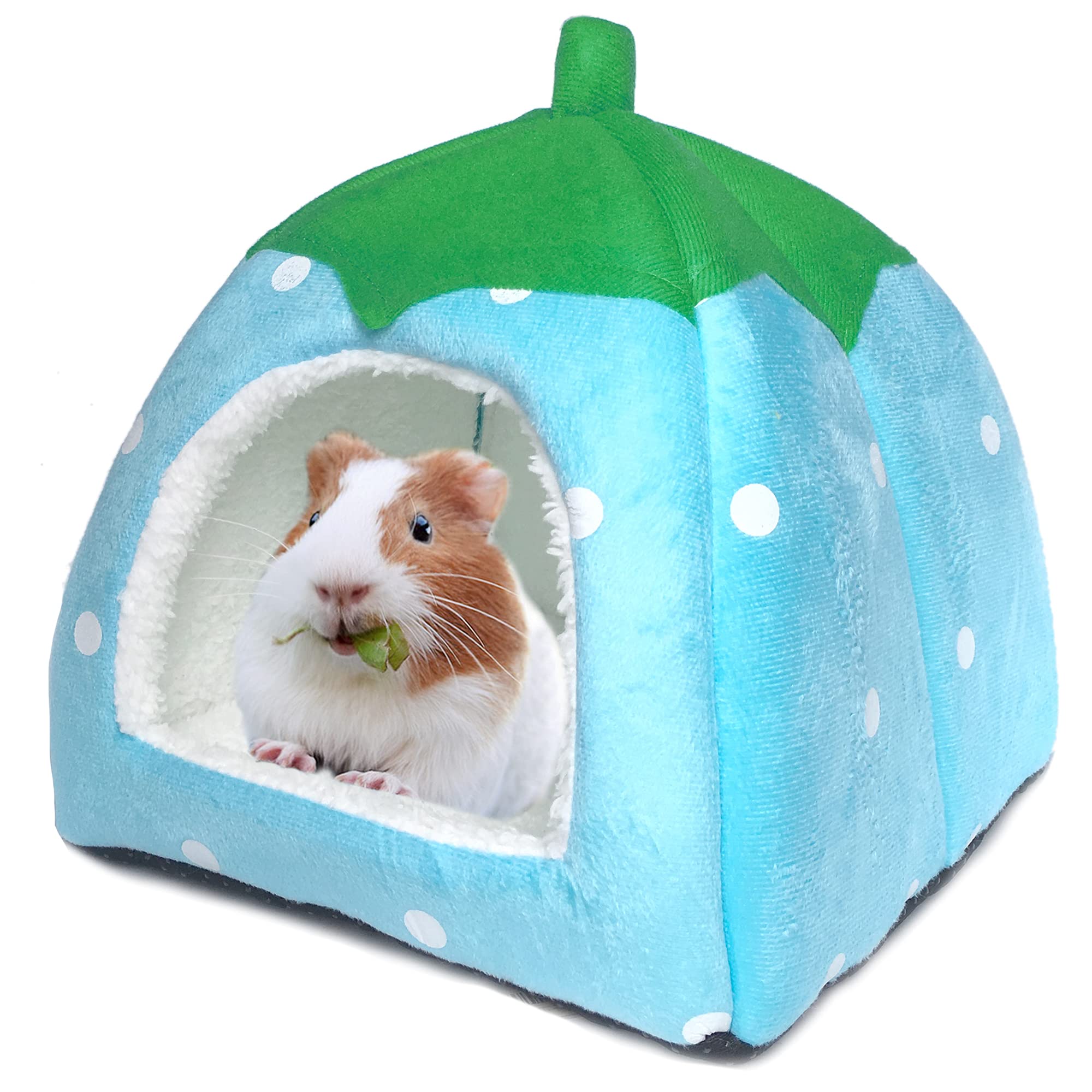 Guinea Pig Hideout Bed Dwarf Rabbit House Cave Accessories Cozy Hide-Out for Little Bunny Hedgehog Ferret Chinchilla&Other Small Animals