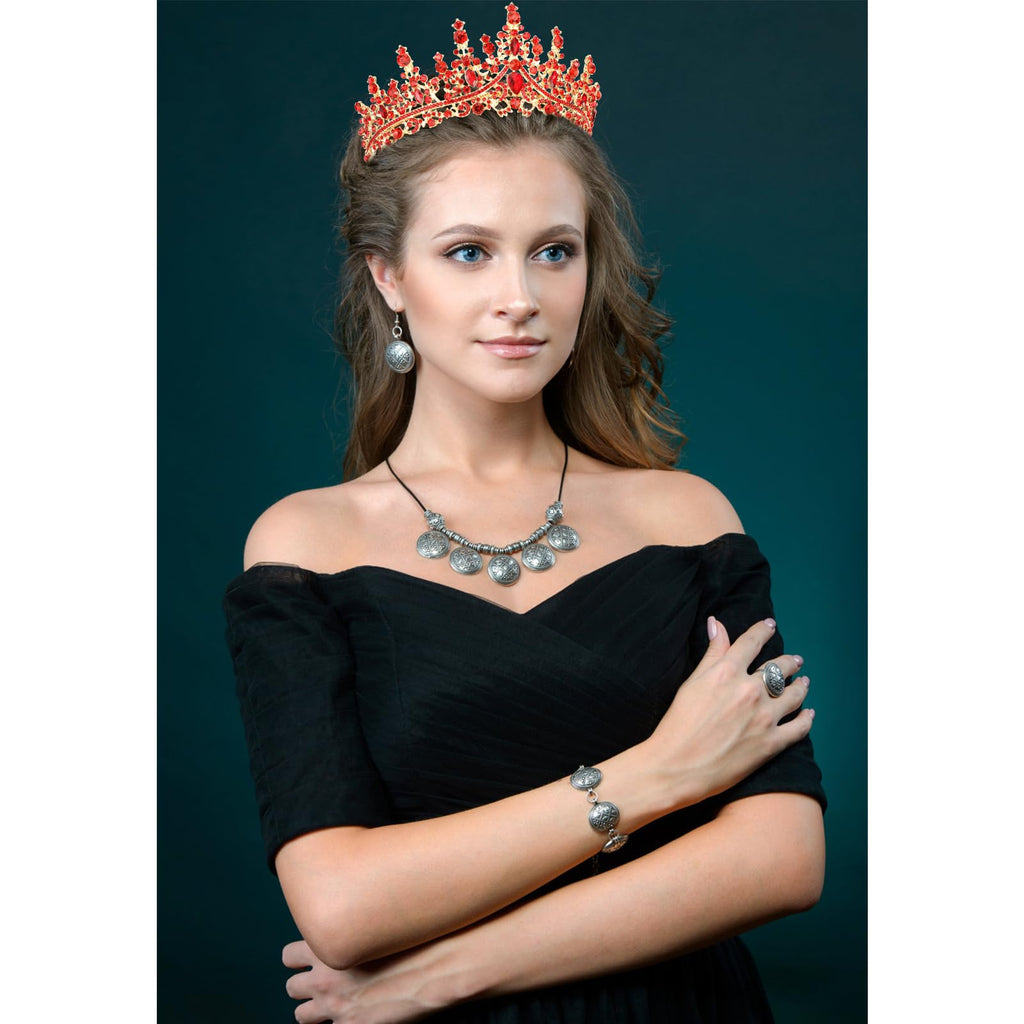VELSCRUN AB Silver Crystal Birthday Queen Tiara Crowns for Women Girls Birthday Queen Headband Sash Elegant Princess Crown with Combs Hair Accessories Happy Birth Party Decorations Mom Gift