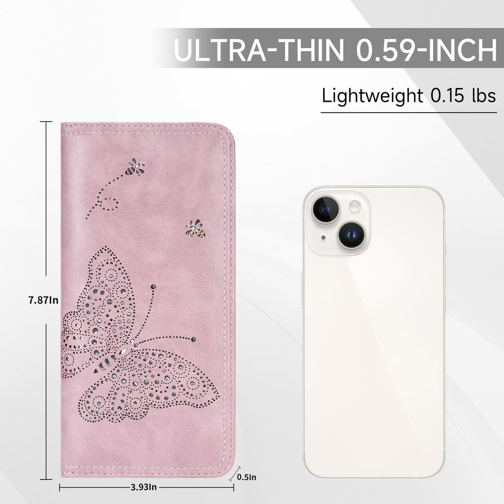 KITEVIUN RFID Wallet Women Ultra Slim Thin Womens Wallet Compact Clutch Long Ladies Wallet for Women WHITE