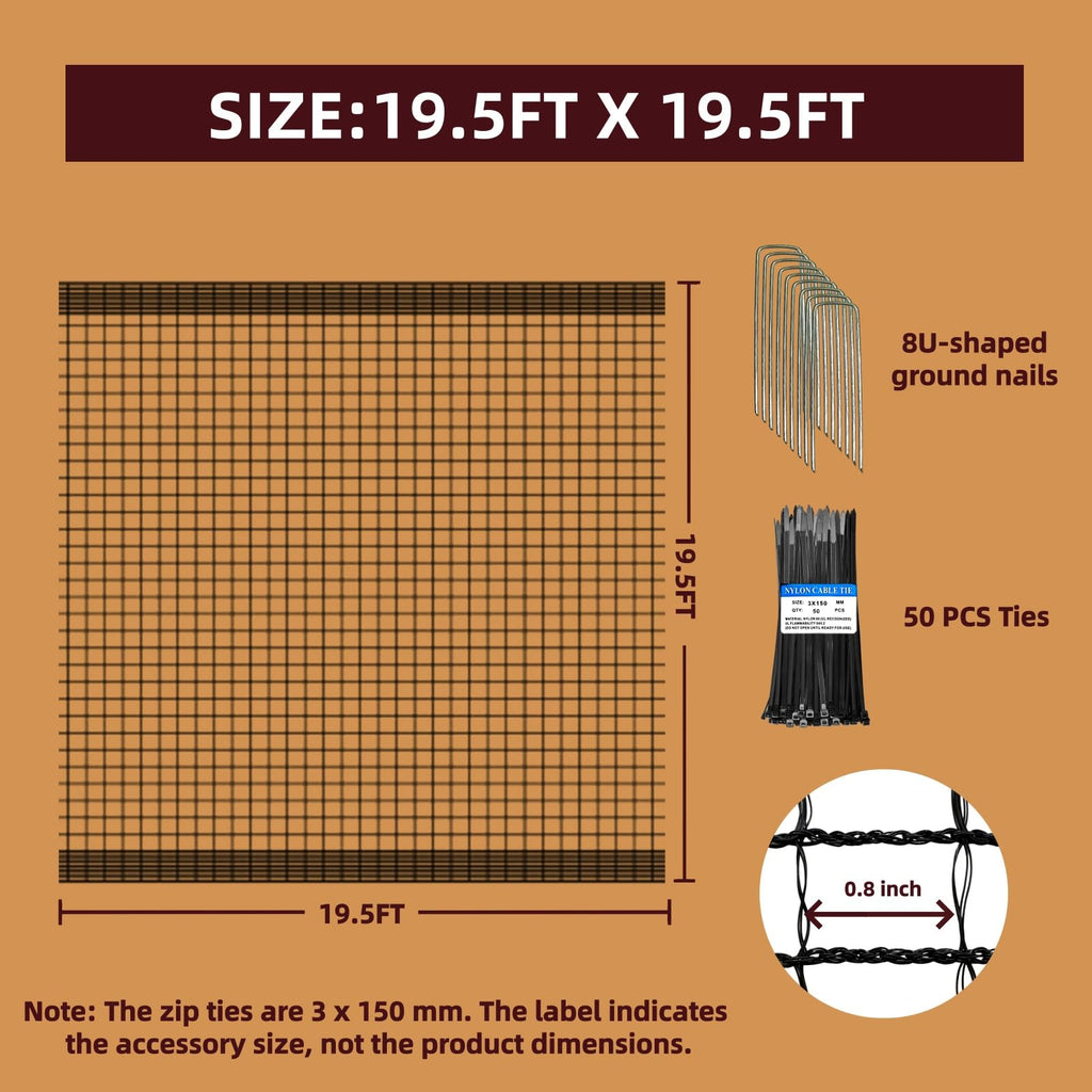 Plastic Mesh Fence Deer Fencing 4x25ft,Reinforced Edges,55gsm Heavy Duty Temporary Fence,Ideal for Garden Netting,Animal Barrier,Safety Netting, Fruit Plant Protection, Black
