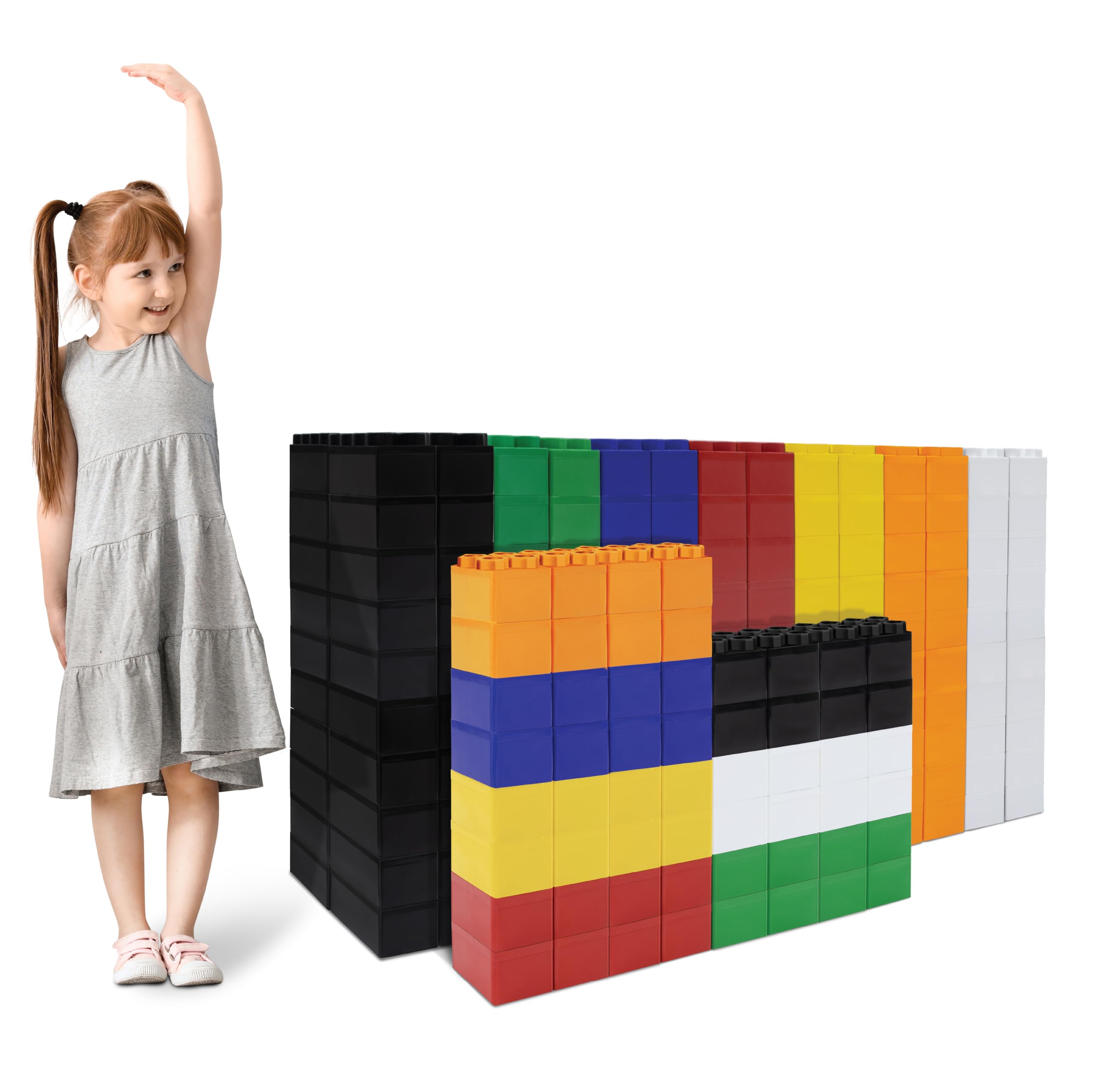 BiggoBlocks Large Building Blocks for Kids Ages 3-8 – 288 Piece Mega Set – Indoor & Outdoor STEM Toy for Boys & Girls