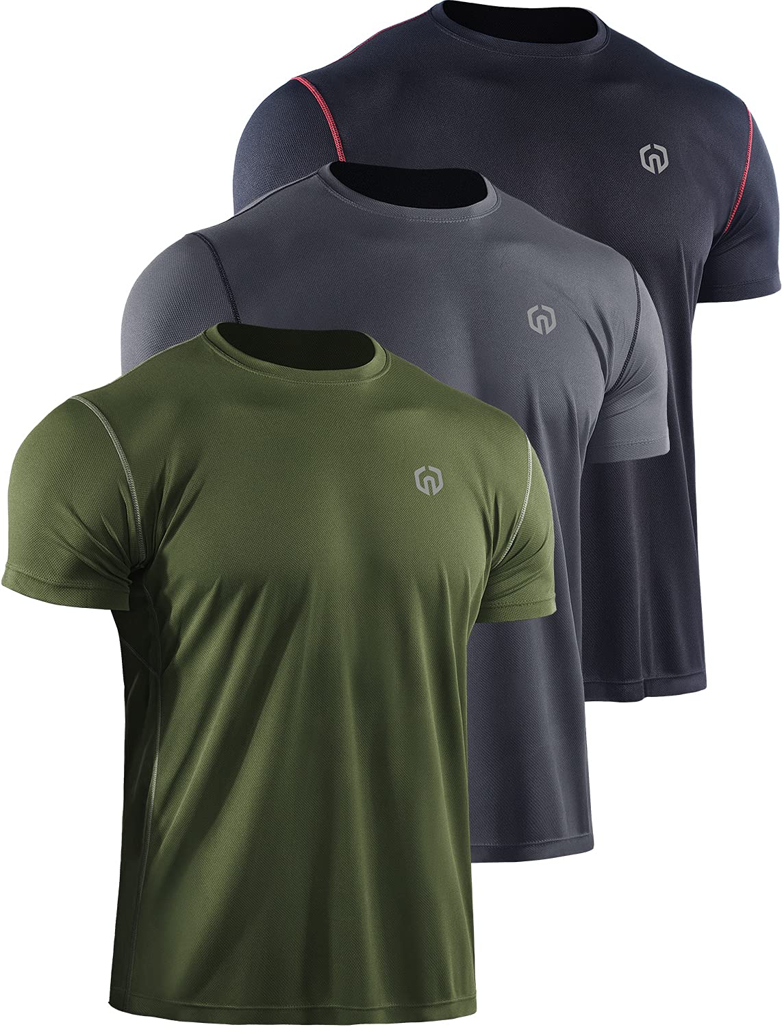 NELEUS Men's Dry Fit Athletic Running Shirt