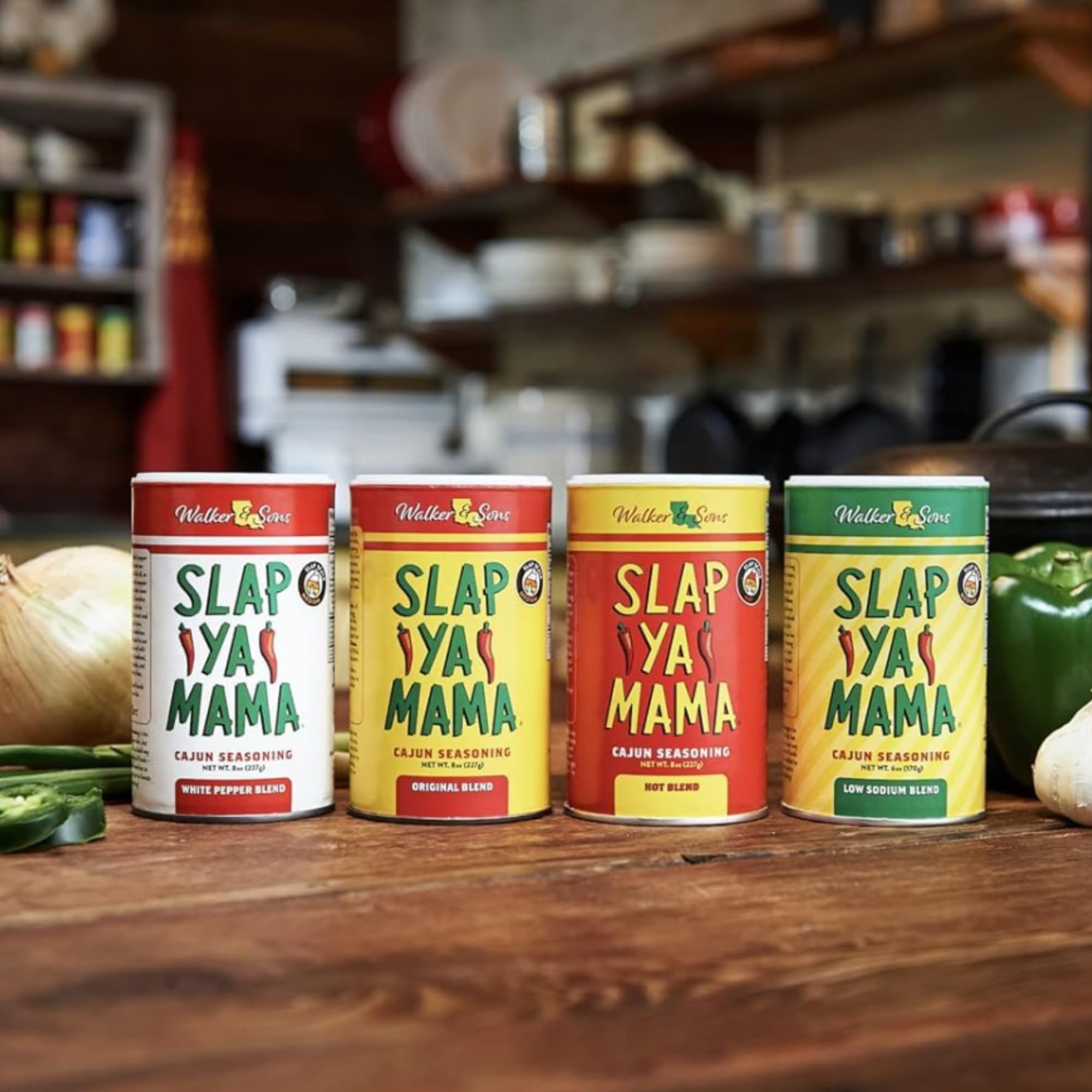 Slap Ya Mama Cajun Seasoning from Louisiana, Hot Blend, No MSG and Kosher, 8 Ounce Can