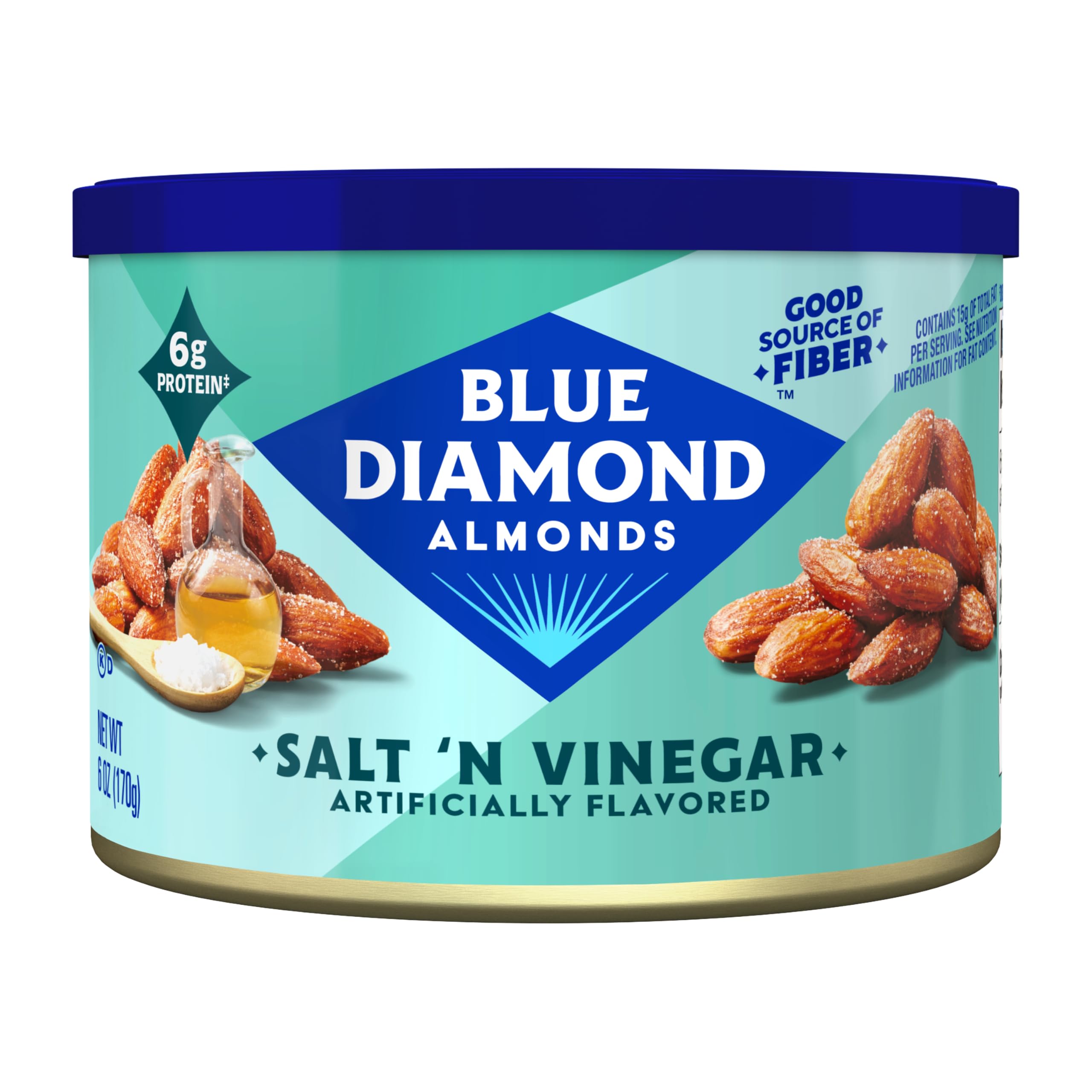 Blue Diamond Almonds Sriracha Flavored Snack Nuts, 6 Oz Resealable Can (Pack of 1)