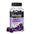 Airborne Elderberry + Zinc & Vitamin C Gummies For Adults, Immune Support Vitamin D & Zinc Gummies With Powerful Antioxidant Vitamins C D & E - 50 Gummies, Elderberry Flavor