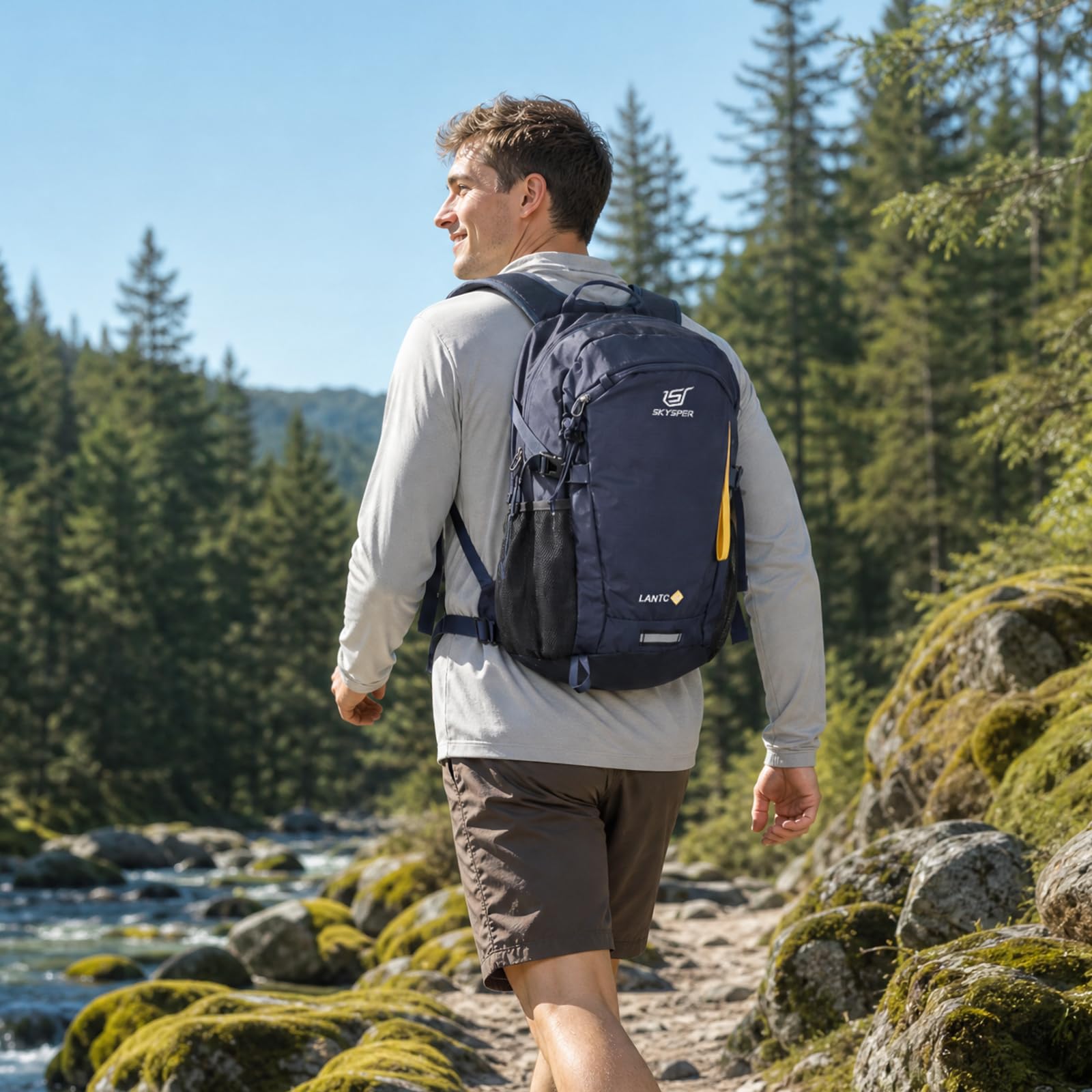 SKYSPER Small Hiking Backpack, 20L Lightweight Travel Backpacks Hiking Daypack for Women Men