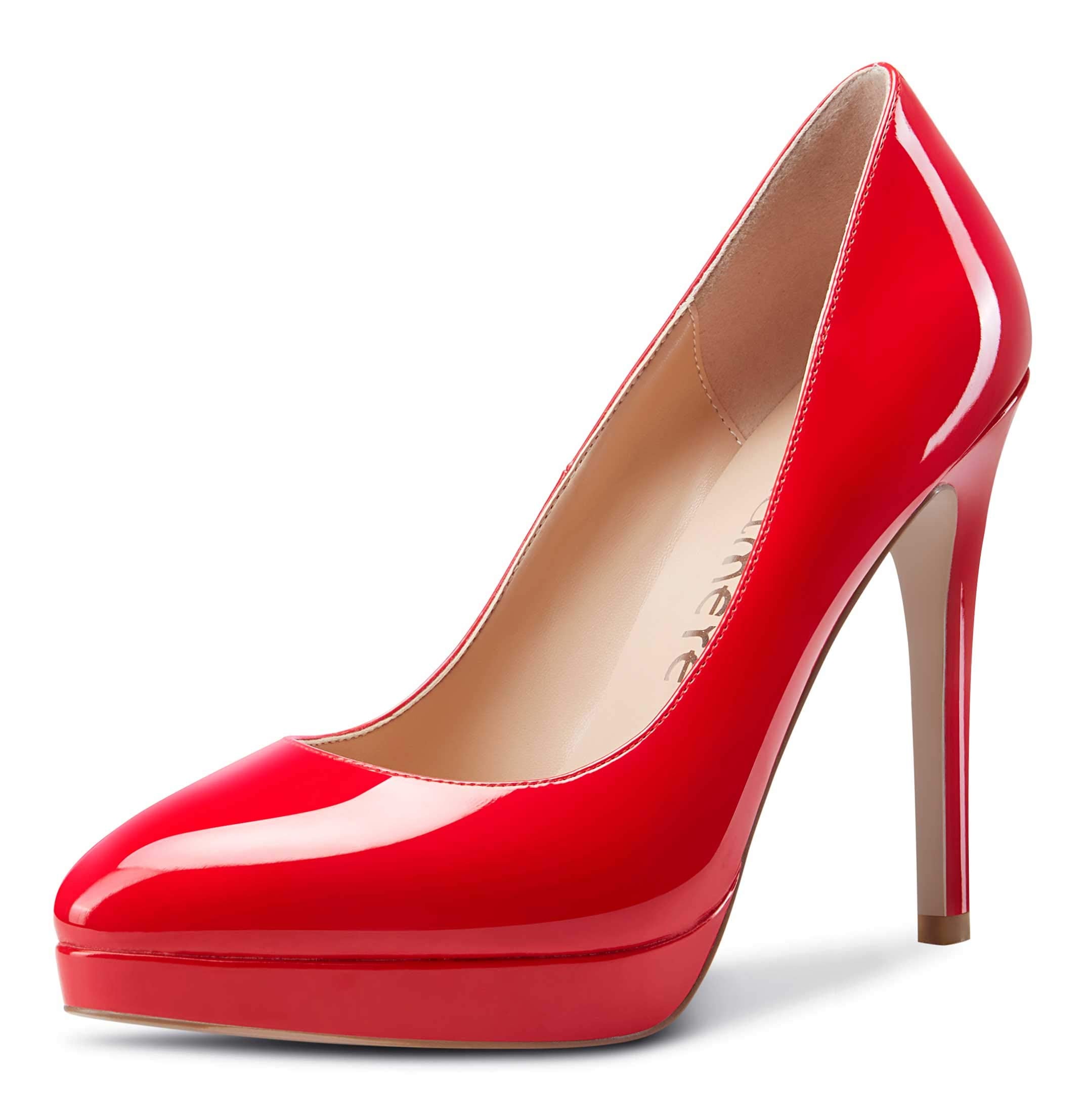 Castamere Womens High Heels Platform Pumps Slip-on Stilettos 12CM Heel Office Dress Shoes