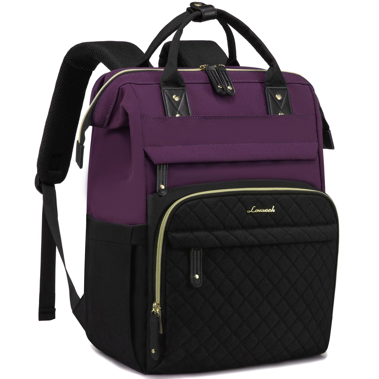 LOVEVOOK Laptop Backpack for Women, 15.6 inch Waterproof Nurse Bag Teacher Work Backpack Purse for Women, Travel Computer Backpack for College Office Business Ladies