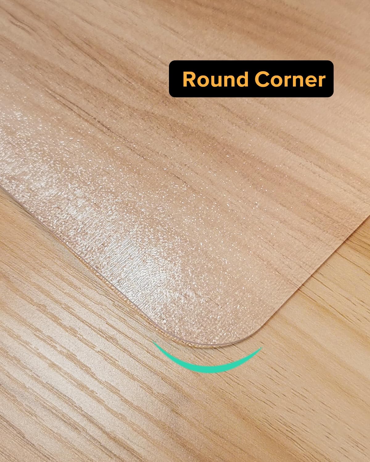 Clear Frosted Floor Mat, PVC Durable Anti-Scratch Floor Mat (24"x 36")