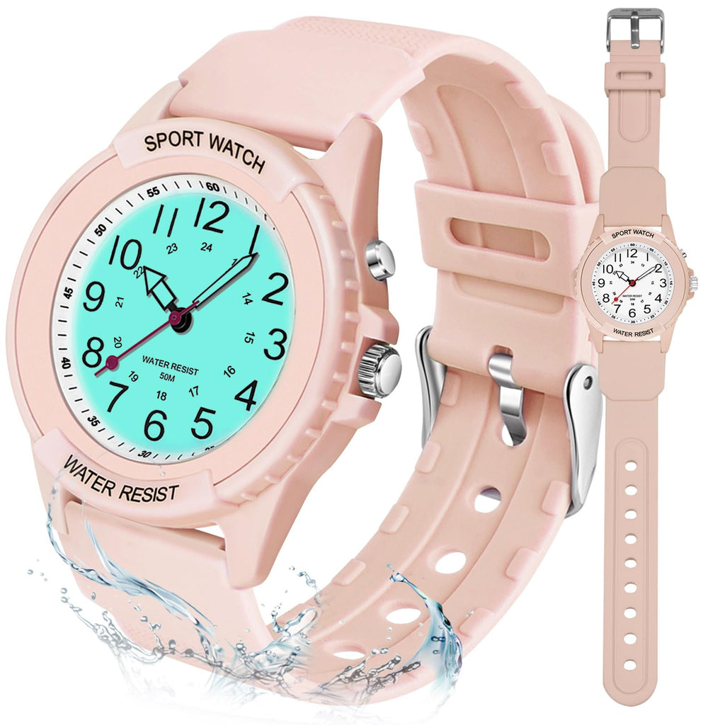 PROKING Waterproof Nurse Watch for Medical Professionals Students Women Men, Night Light, 12/24 Hour Military Time Easy to Read Dial, Second Hand Watch for Nursing Day Gifts