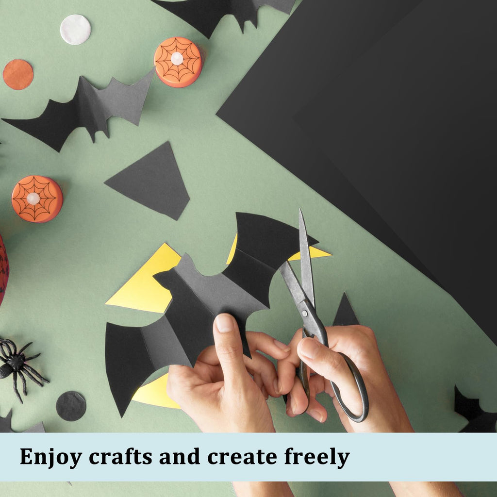 OcePor 100 Sheets Black Cardstock 8.5” x 11”, 92lb/250gsm Black Card Stock, Thick Card Stock Paper, Heavy Cardstock Paper for Printer, Resume, Scrapbooks, Art, Crafts, Business Cards