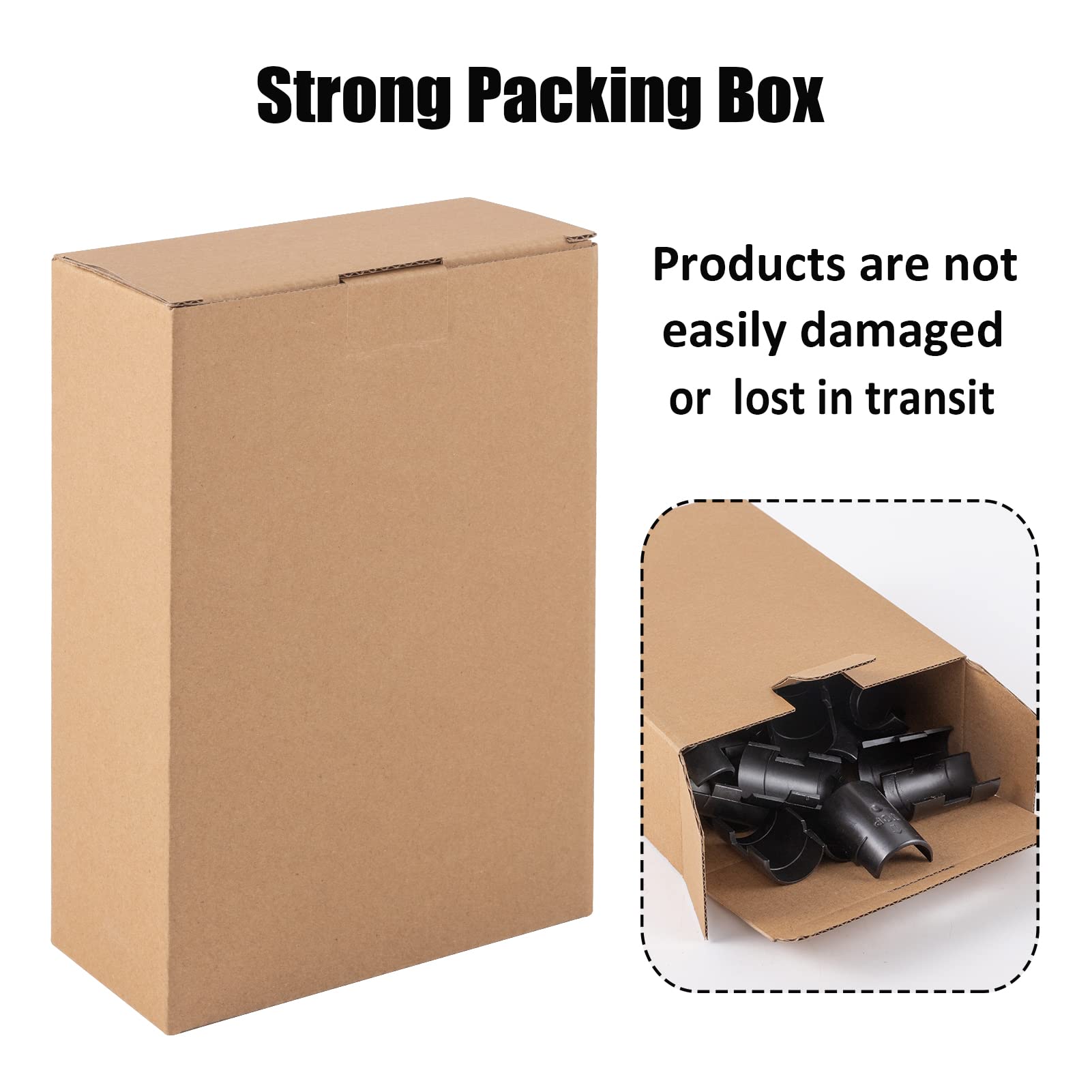 8 Wire Shelving Shelf Lock Clips for 1" Post - 4 Pairs of Shelving Sleeves Replacements for Wire Shelving System Plastic Accessories Parts