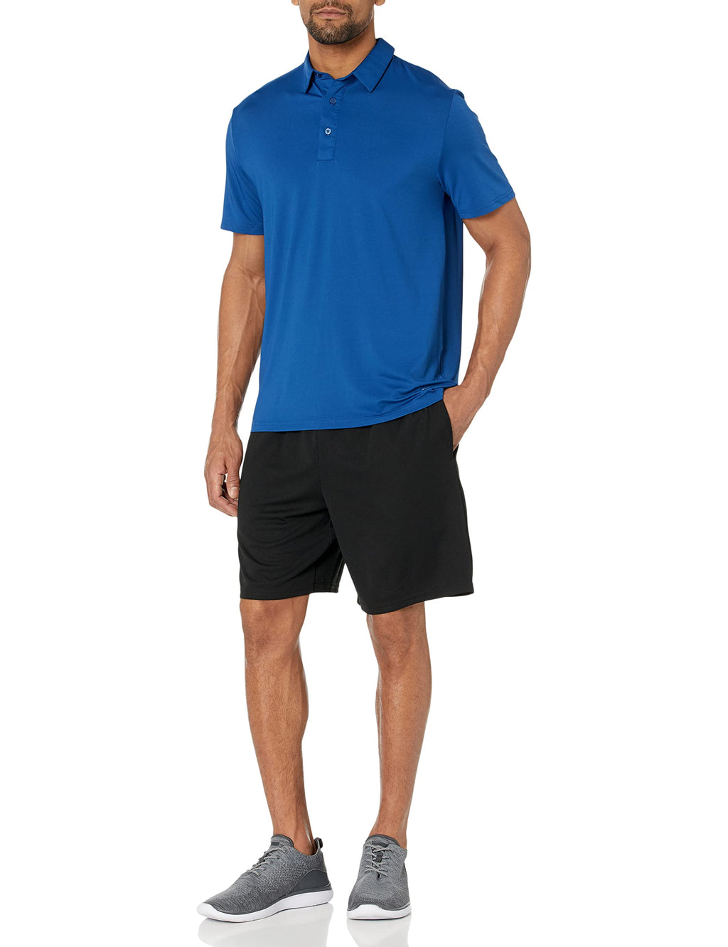 Amazon Essentials Men's Slim-Fit Quick-Dry Moisture Wicking Tech Stretch Short Sleeve Lightweight Golf Polo Shirt