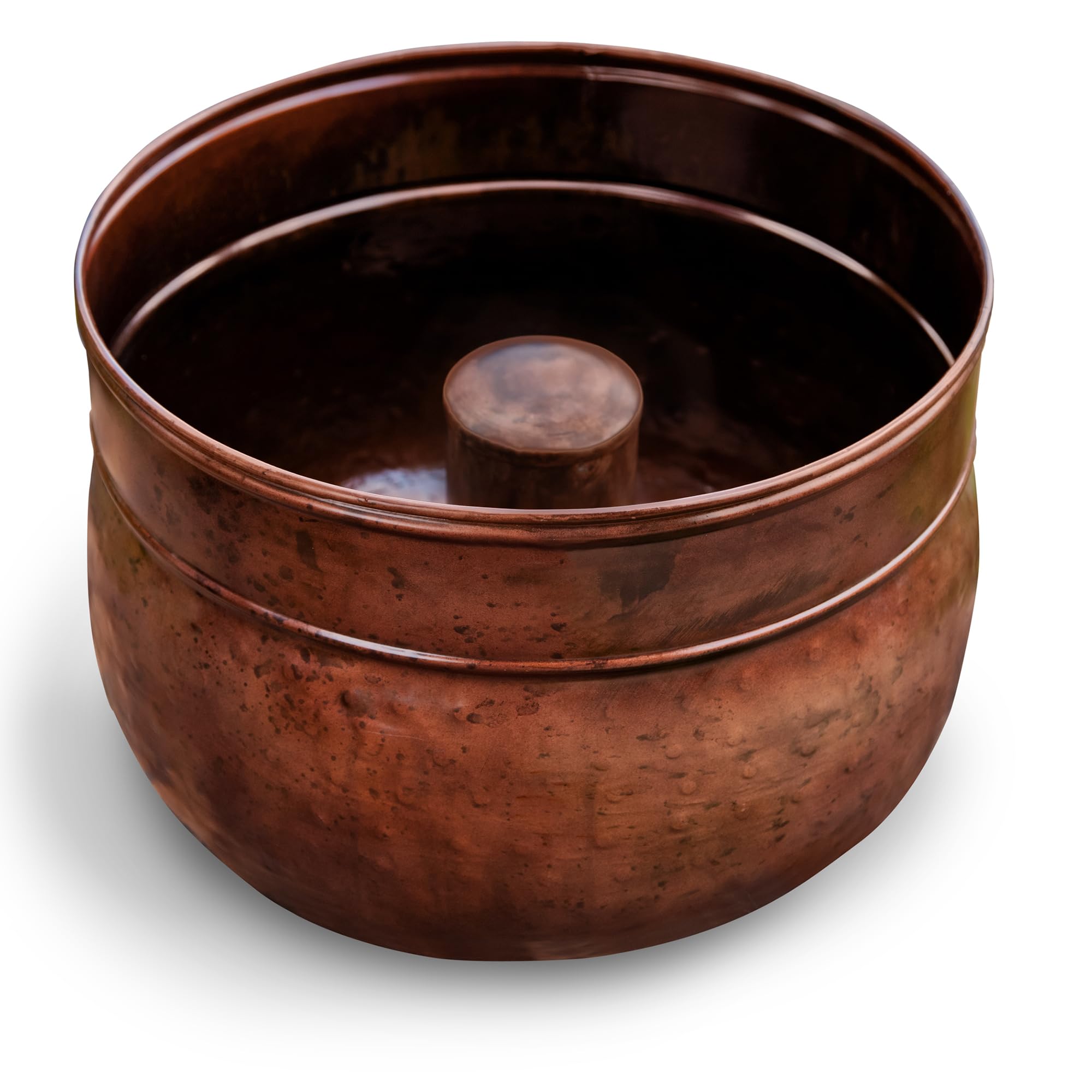 Liberty Garden Products Garden 1901 Rustic Garden Hose Pot, Holds 100-Feet of 5/8-Inch, Bronze