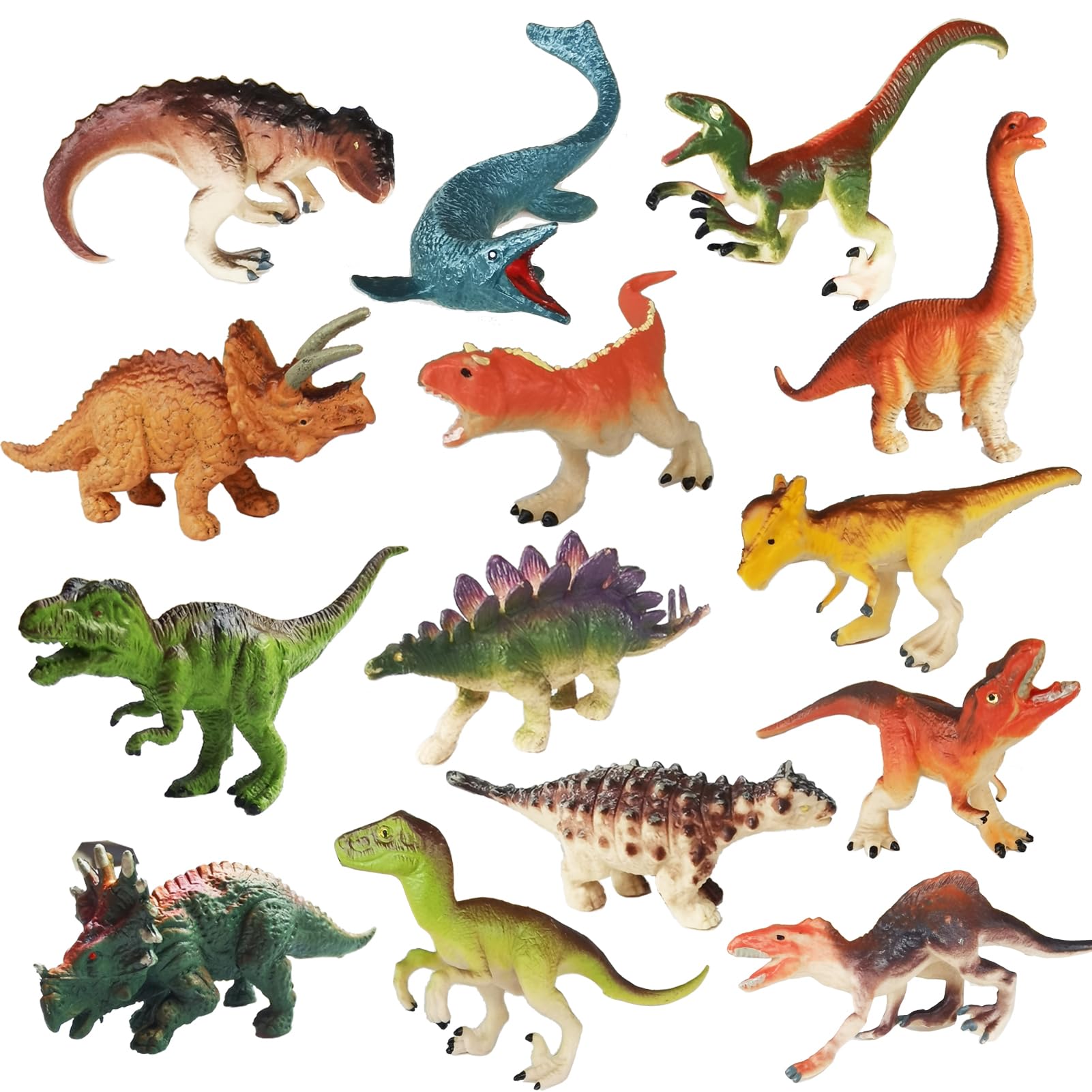 15 Pcs Mini Figures Toys Realistic Farm Animal Figurines, Plastic Learning Educational Playset Animal Themed Party Supplies Cake Topper Ornaments for Easter Egg Birthday Christmas