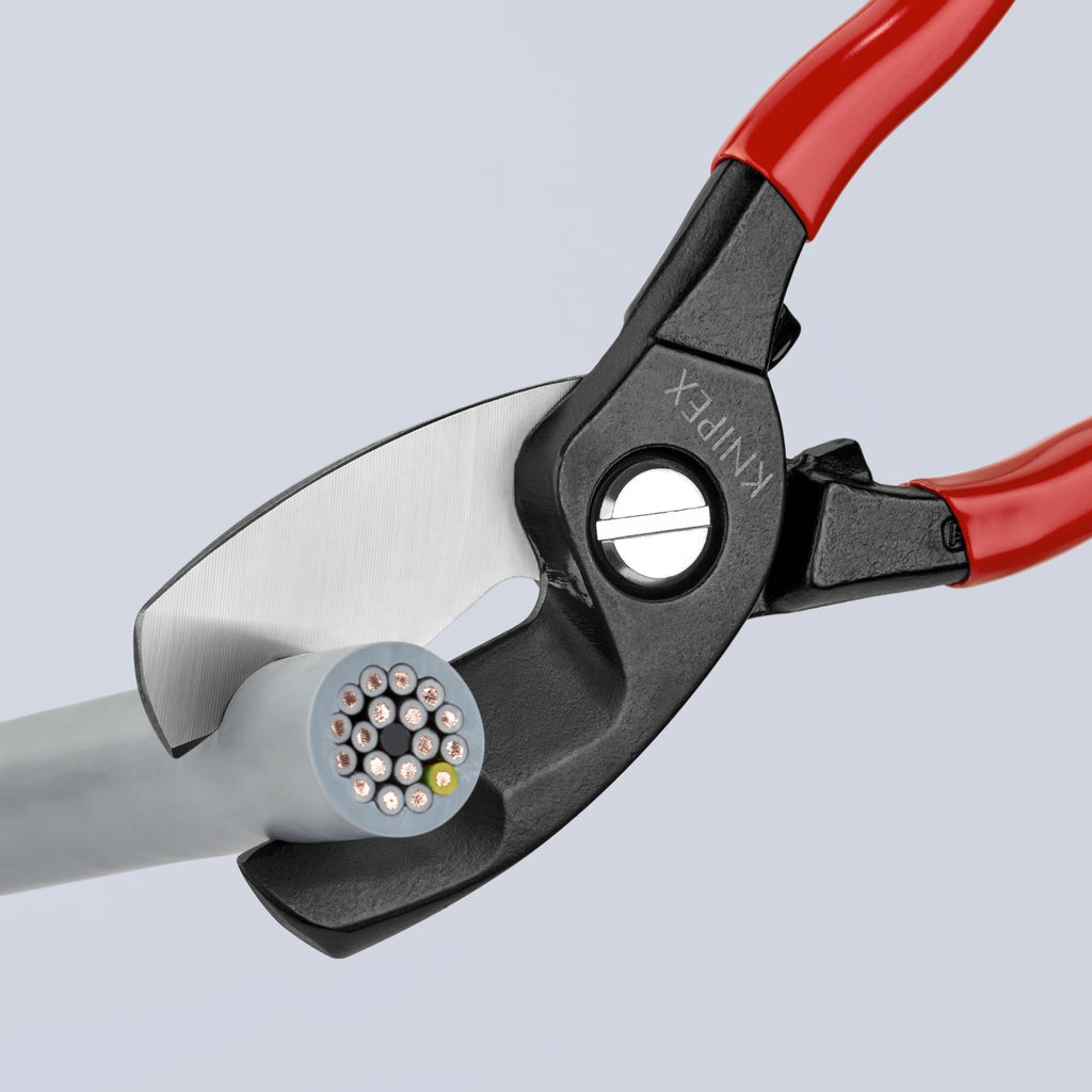 KNIPEX Tools - Cable Shears, Twin Cutting Edge (9511200), 8 inches