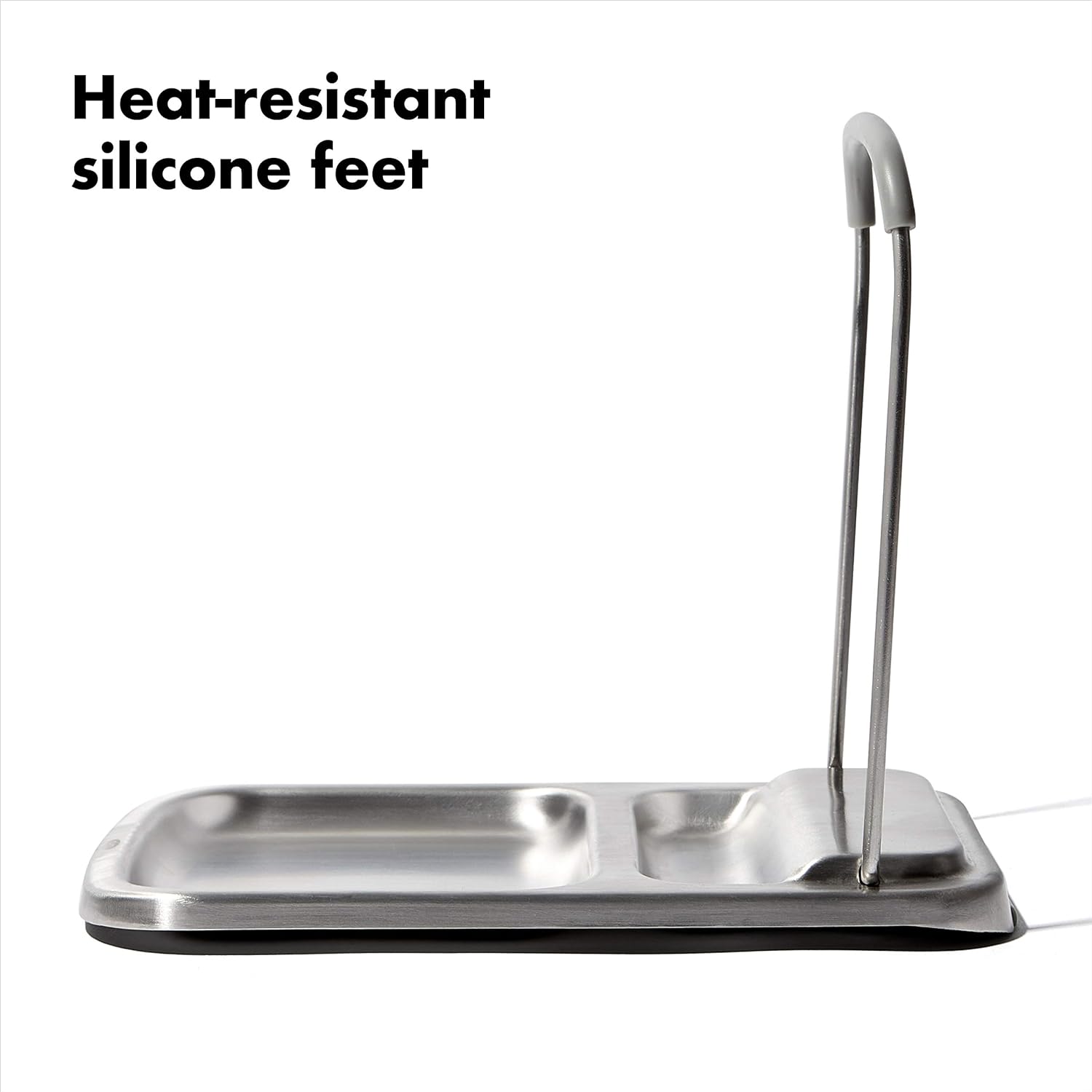 OXO Good Grips Stainless Steel Spoon Rest with Lid Holder