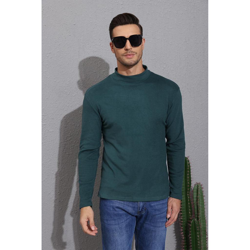Rela Bota Mens Half Turtleneck Long Sleeve Pullover Basic Designed Undershirt Stretch Slim Fit Sweaters