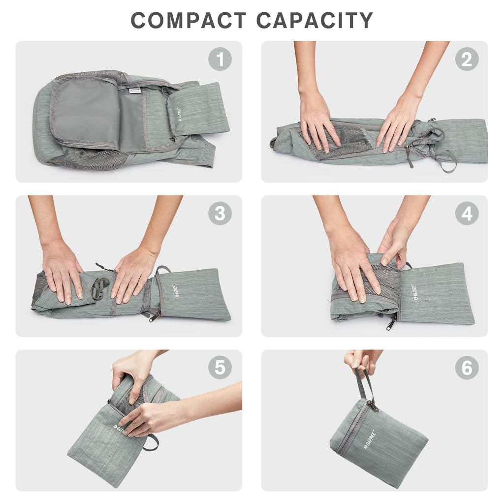 G4Free 10L/15L Hiking Backpack Lightweight Packable Hiking Daypack Small Travel Outdoor Foldable Shoulder Bag