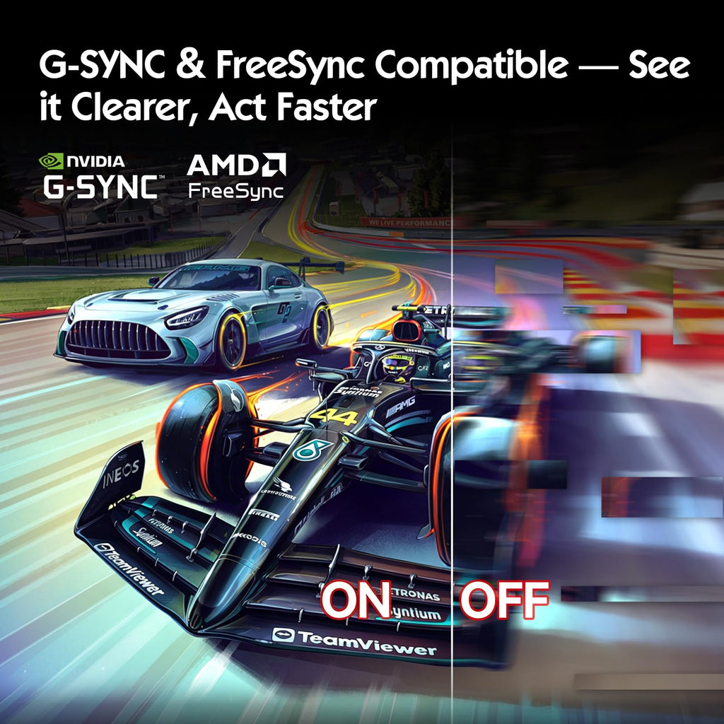 CUNPU 24 Inch 1080P 200Hz Gaming Monitor, FHD Fast IPS Panel, 124% sRGB 1ms HDR Zero-Frame Computer Monitor, Built-in Speaker, HDMI 2.1, DisplayPort 1.4, FreeSync & G-Sync, Tilt, VESA, Eye Care
