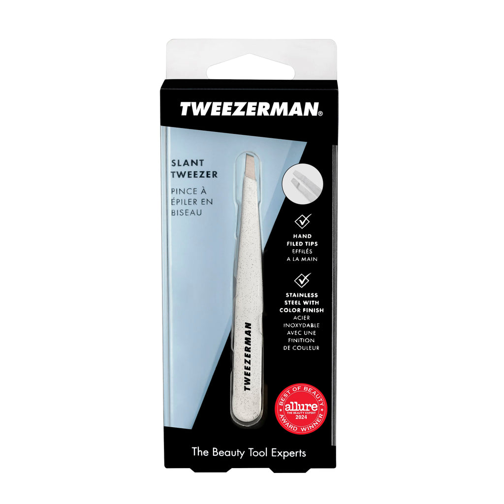 Tweezerman Exclusive 40th Birthday Slant Tweezer - Hair Removal Tweezers, Stainless Steel