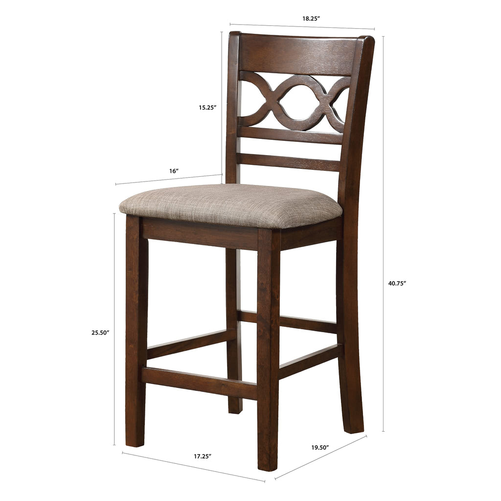 New Classic Furniture Mitchell Dining Room Table, Beige and Brown
