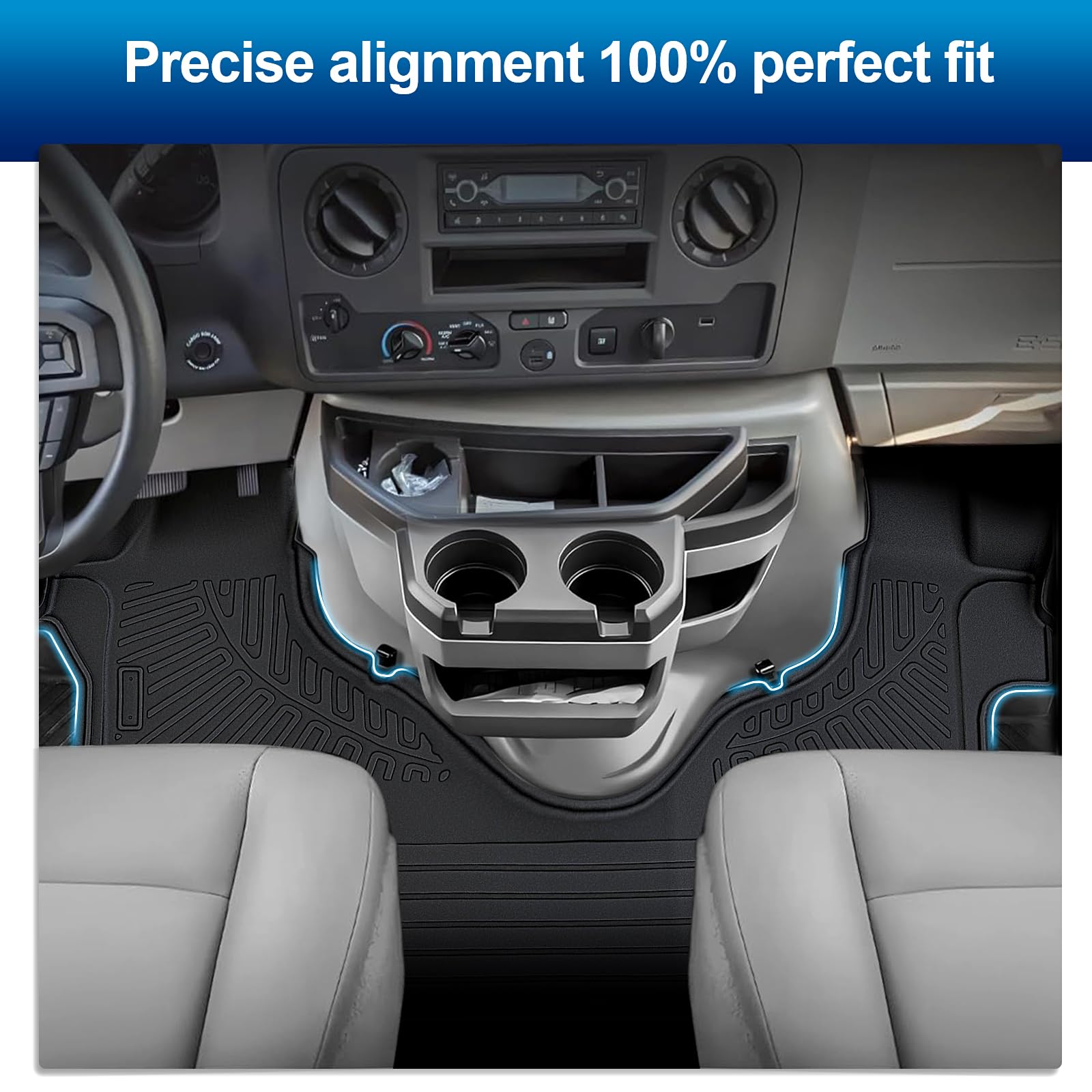 PELEUS Floor Mats for Toyota 4Runner 2003-2009 (4th Gen), All Weather Custom Fit Car Mats & Cargo Liner Set, Odorless TPE Heavy Duty Protection Accessories, Black (Only 5-Seat Models)