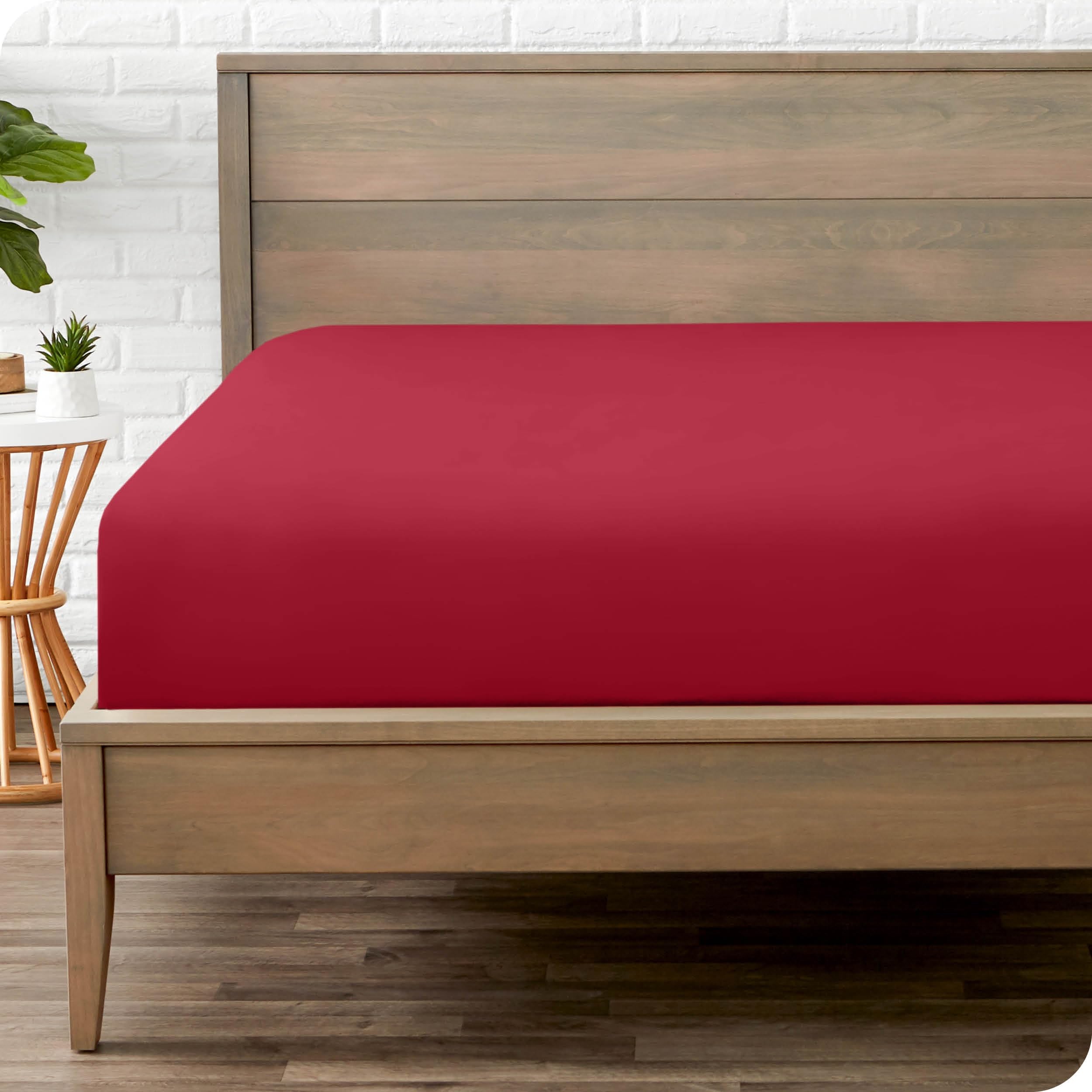 Bare Home Fitted Bottom Sheet Twin Size - Premium 1800 Ultra-Soft - Hotel Luxury - Deep Pocket - Durable and Long Lasting (Twin, White)