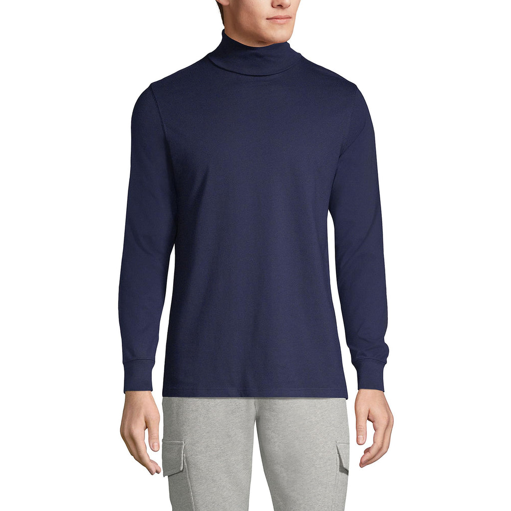 Lands' End Men's Super-T Cotton-Blend Turtleneck Shirt