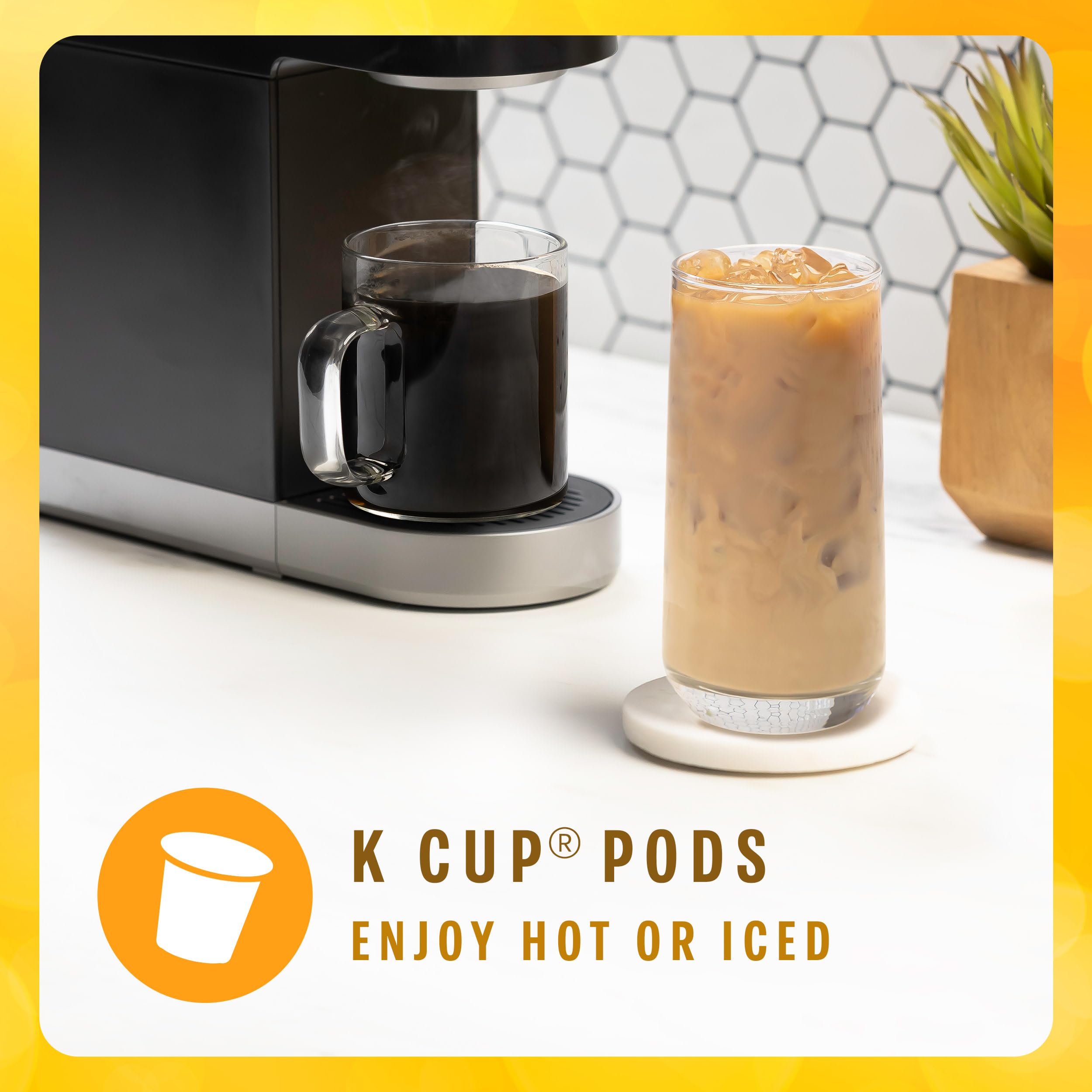 Starbucks K-Cup Coffee Pods, Starbucks Blonde Espresso Roast Hot or Iced Coffee, 22 Keurig Pods