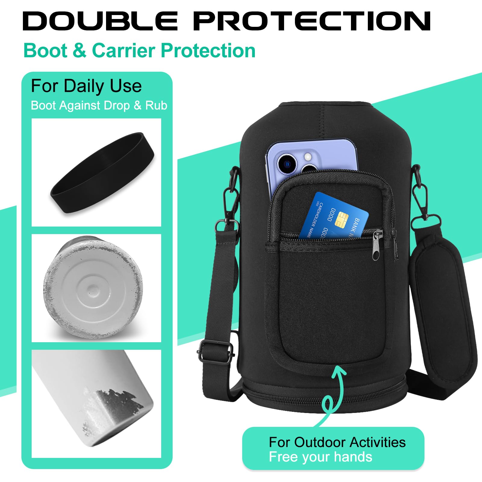 Insulated Water Bottle 32 oz - Cold-48h & Hot-24h Stainless Steel Vacuum Flask with Straw & Pop-up Chug Lid, Leak Proof 32oz Water Bottles, Wide Mouth Hydro Metal Thermal Cups for Gym Work