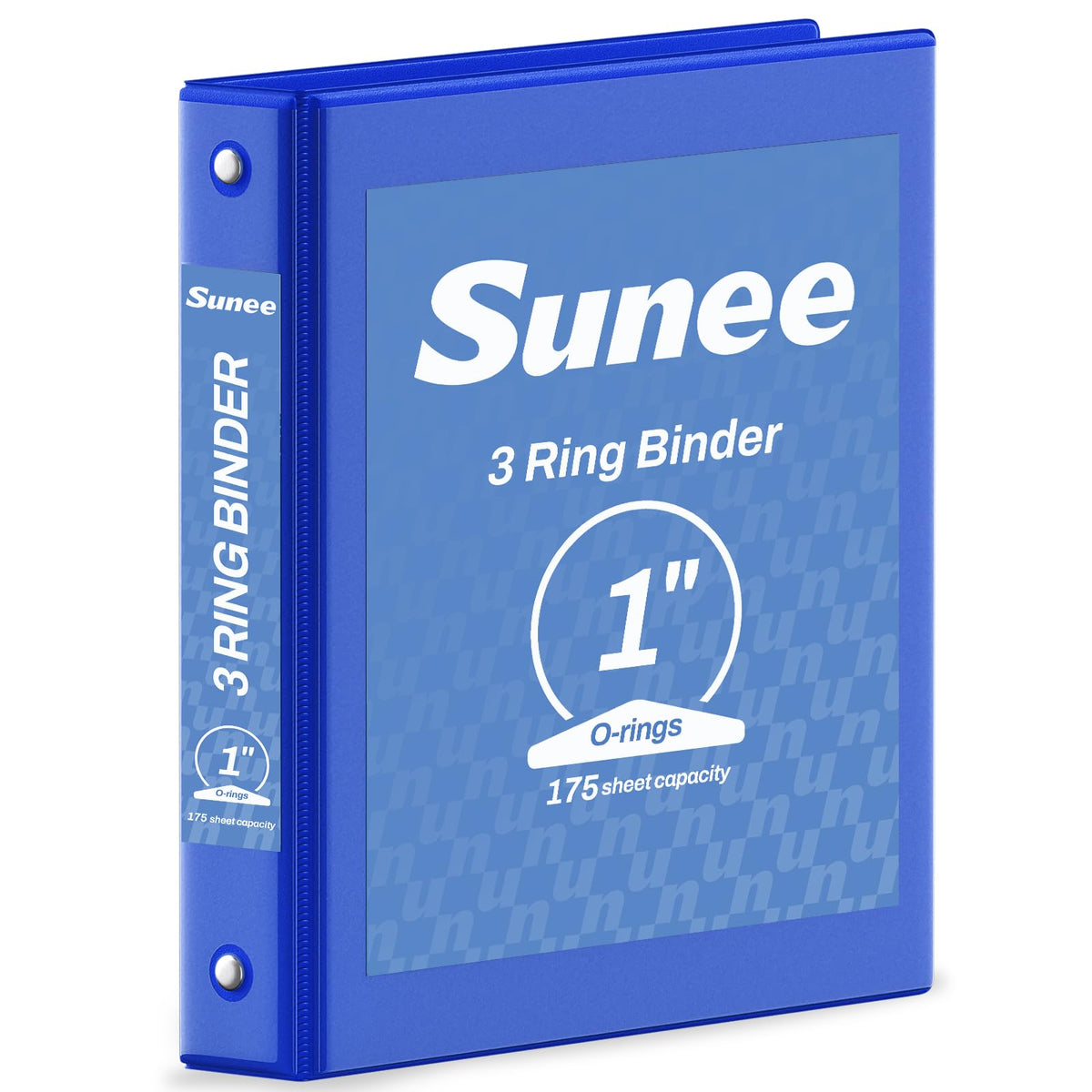 SUNEE 3 Ring Binder 1/2 Inch 1 Pack, Clear View Binder Three Ring PVC-Free (Fit 8.5x11 Inches) for School or Office Supplies, Black