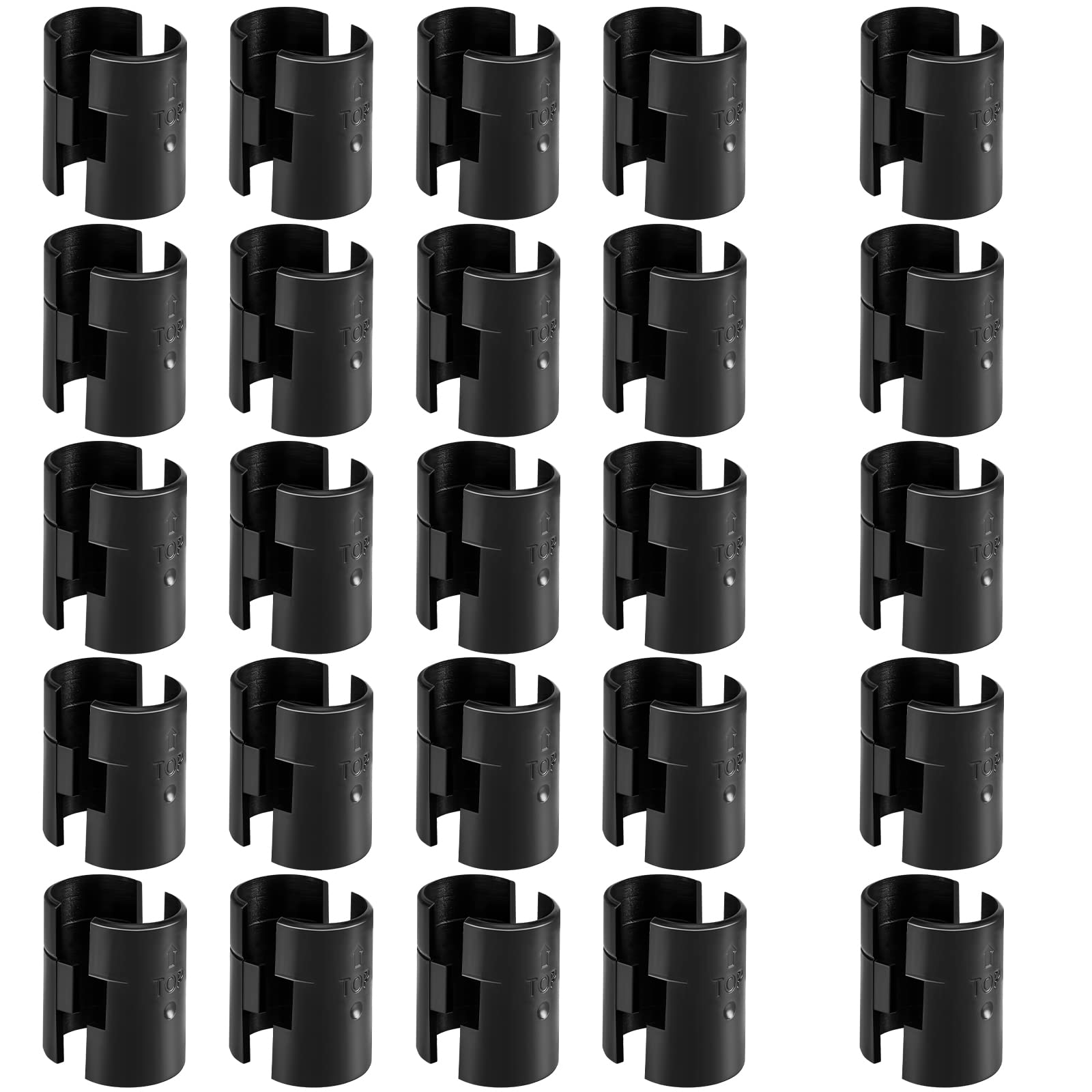 8 Wire Shelving Shelf Lock Clips for 1" Post - 4 Pairs of Shelving Sleeves Replacements for Wire Shelving System Plastic Accessories Parts