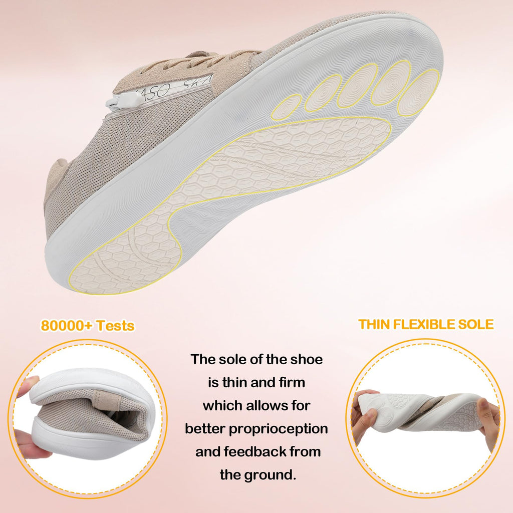 Womens Barefoot Walking Shoes Wide Toe Fashion Sneakers Comfortable Casual Shoes Zero Drop Minimalist Shoes