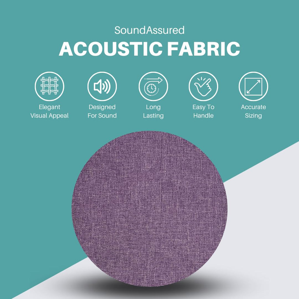 SoundAssured Acoustical Fabric - Precut Pieces 59x36 - Acoustically Transparent Fabric for Making Acoustic Panels - DIY Sound Panel Acoustic Fabric (50s Pink)