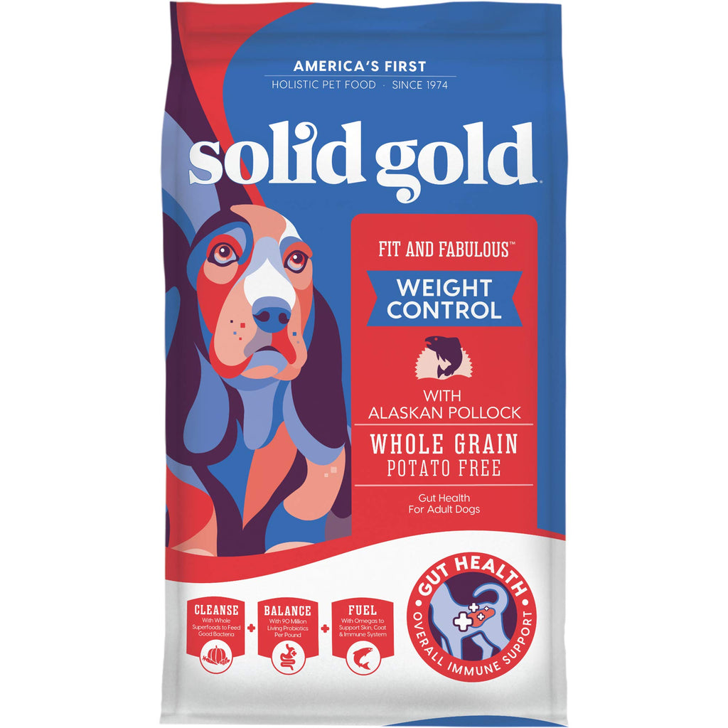 Solid Gold Toy & Small Breed Dry Dog Food Small Bites – Real Beef, Grain Free, Gluten Free, High Fiber Kibble with Probiotics for Gut Health & Digestion Support – Healthy Dog Food All Ages – 4LB
