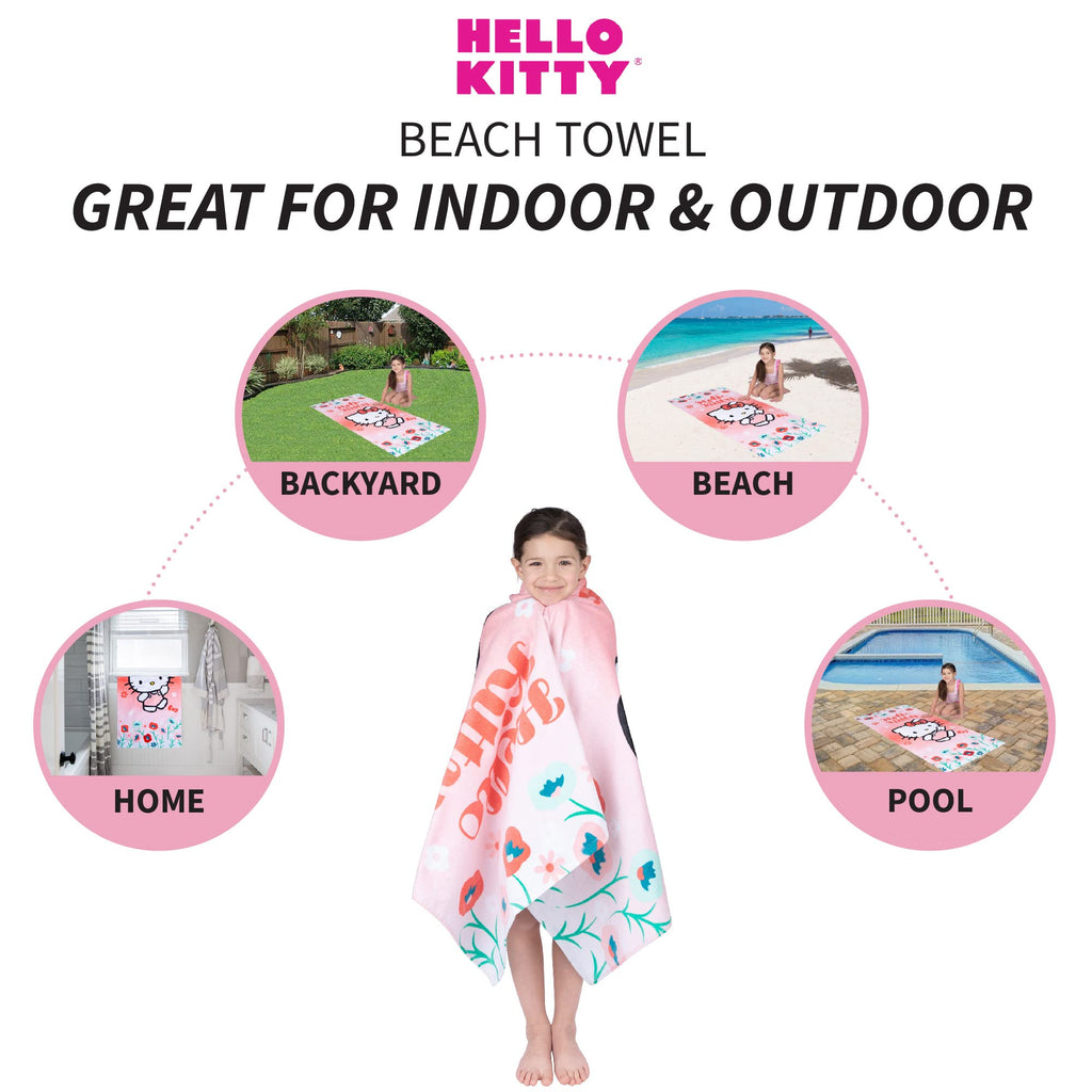 Barney Classic Kids Super Soft Cotton Bath/Pool/Beach Towel, 58 in x 28 in, (Offical Licensed Product) By Franco